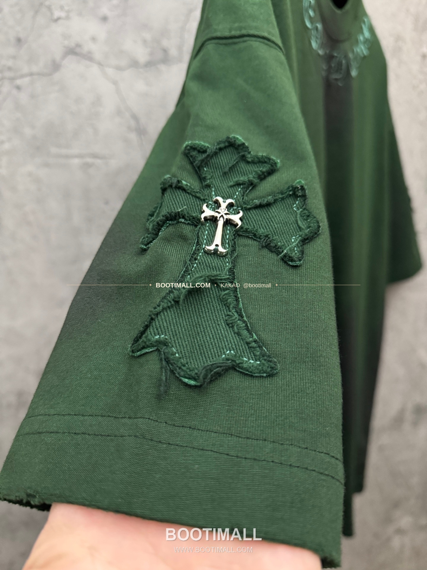 크롬하츠 2026SS 헤비코튼 패치자수 워시드 루즈핏 반팔 티셔츠 Chrome Hearts 2026 SS Heavy Cotton Patch Embroidery Washed Loose Fit Short Sleeve T-Shirt 5106 6