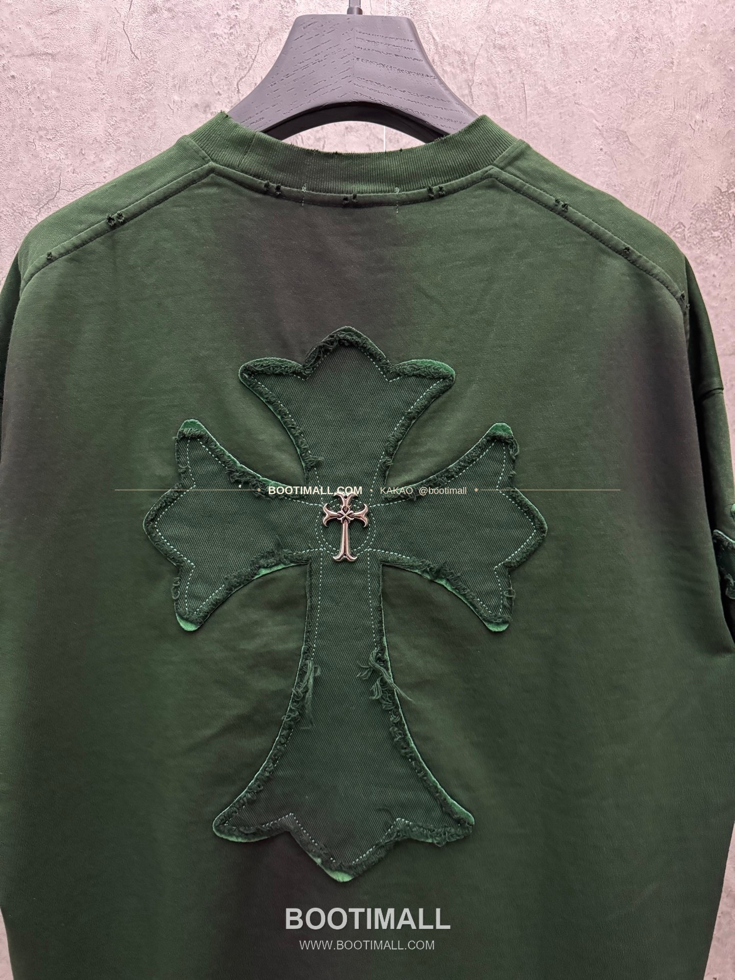 크롬하츠 2026SS 헤비코튼 패치자수 워시드 루즈핏 반팔 티셔츠 Chrome Hearts 2026 SS Heavy Cotton Patch Embroidery Washed Loose Fit Short Sleeve T-Shirt 5106 7