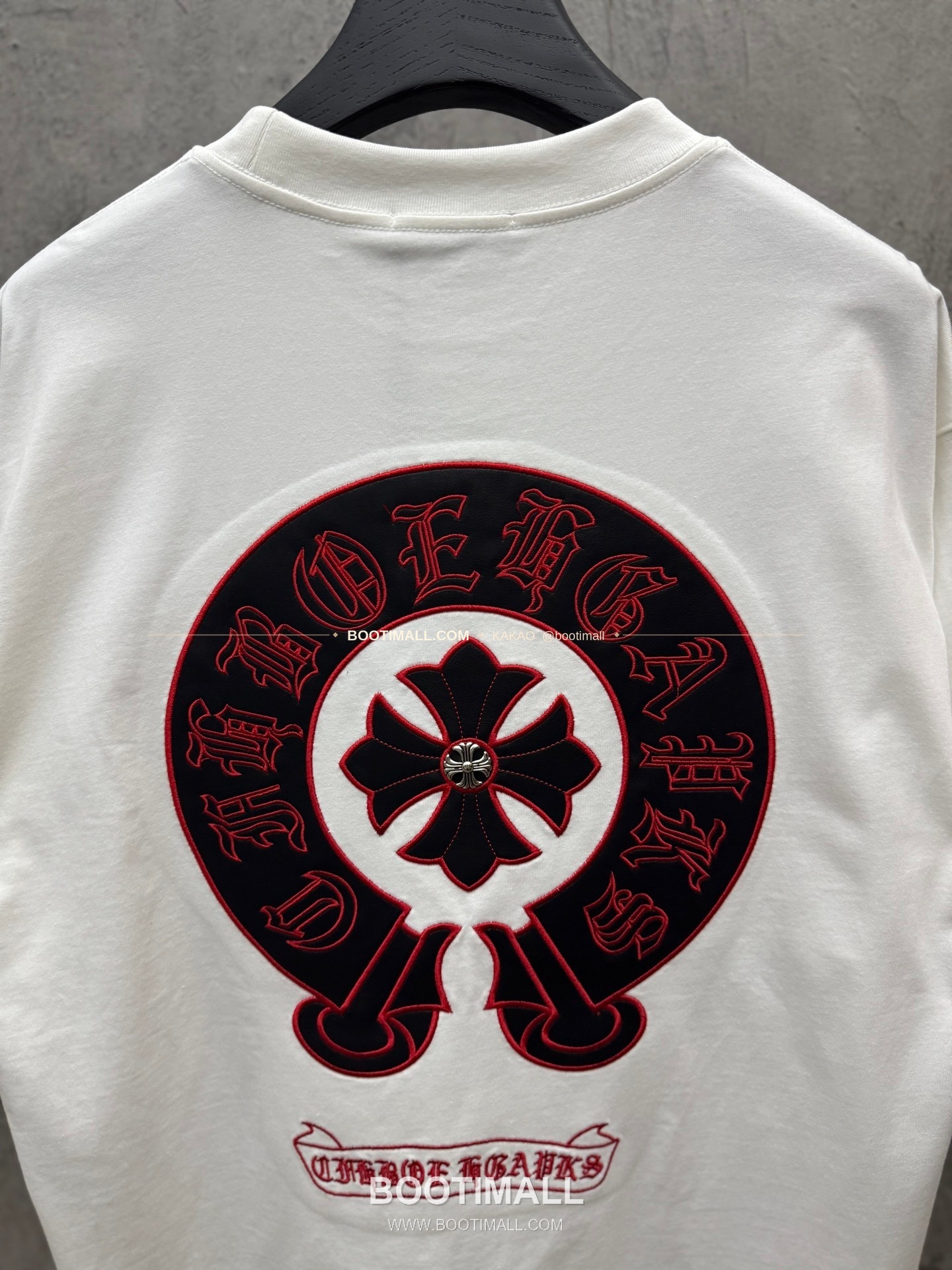 크롬하츠 2026SS 헤비코튼 레더패치자수 루즈핏 반팔 티셔츠 Chrome Hearts 2026 SS Heavy Cotton Leather Patch Embroidery Loose Fit Short Sleeve T-Shirt 26-2026 7