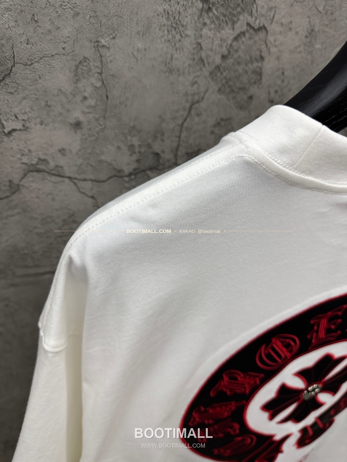 크롬하츠 2026SS 헤비코튼 레더패치자수 루즈핏 반팔 티셔츠 Chrome Hearts 2026 SS Heavy Cotton Leather Patch Embroidery Loose Fit Short Sleeve T-Shirt 26-2026 9