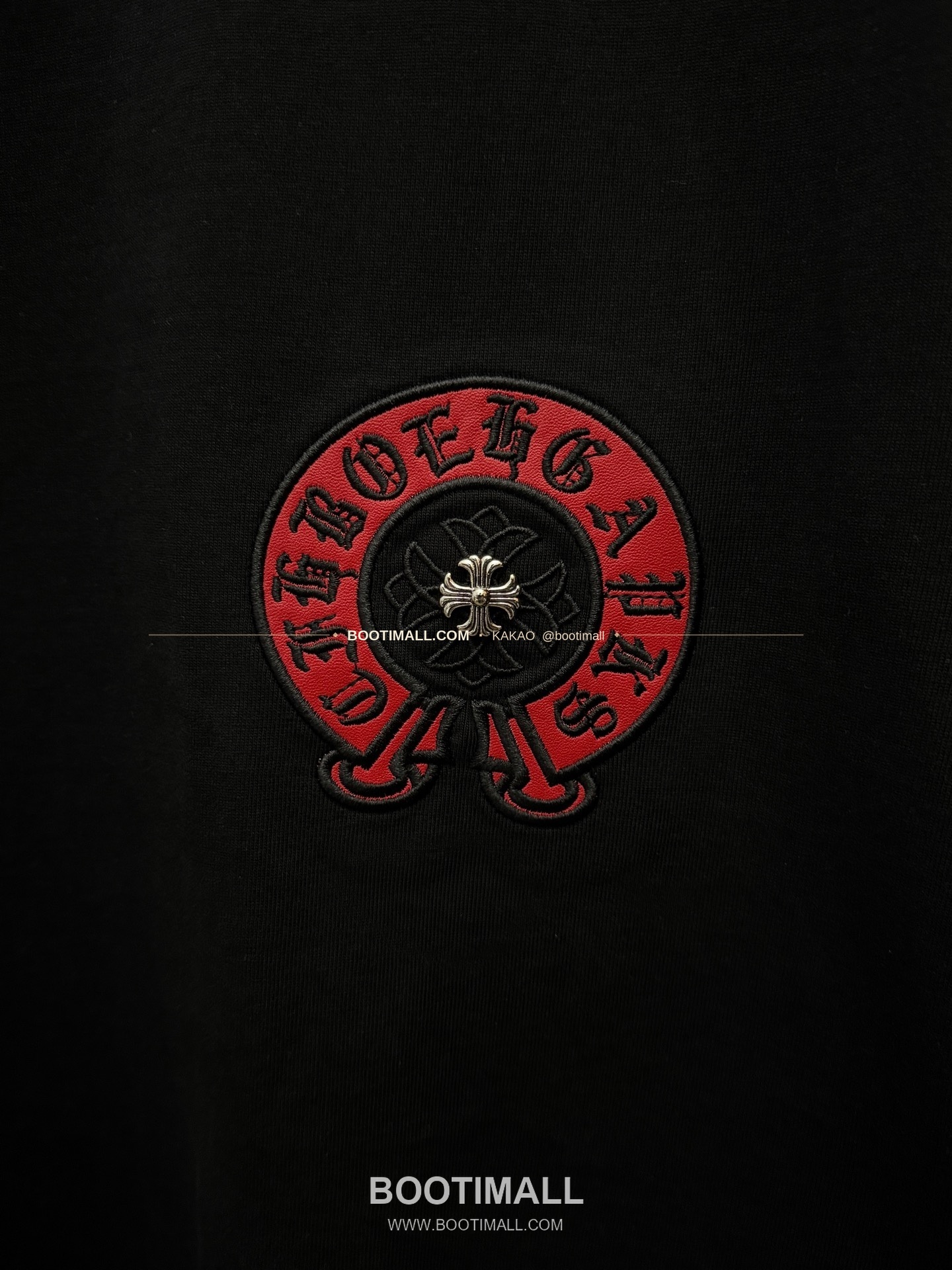 크롬하츠 2026SS 헤비코튼 레더패치자수 루즈핏 반팔 티셔츠 Chrome Hearts 2026 SS Heavy Cotton Leather Patch Embroidery Loose Fit Short Sleeve T-Shirt 26-2026 6