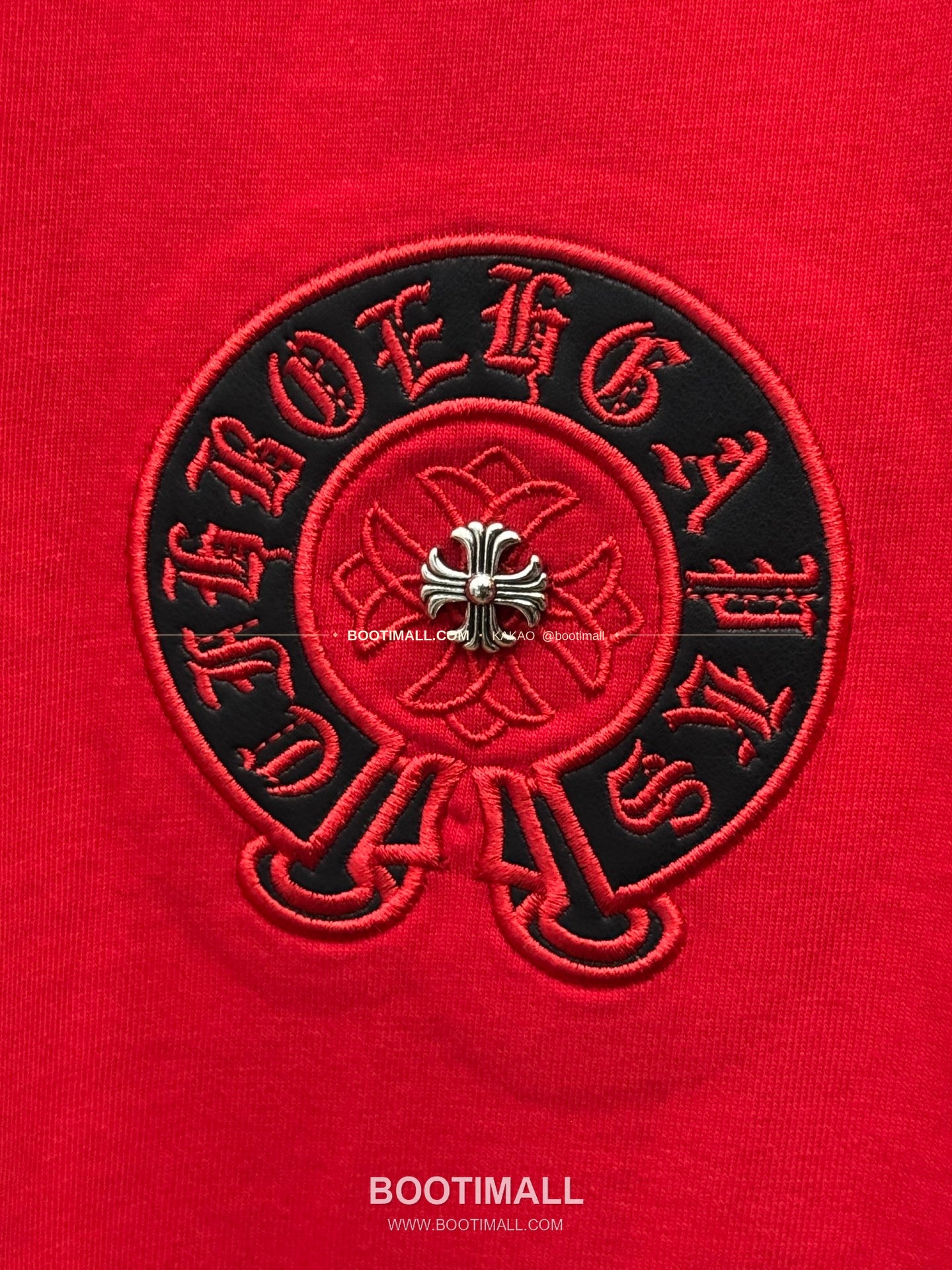 크롬하츠 2026SS 헤비코튼 레더패치자수 루즈핏 반팔 티셔츠 Chrome Hearts 2026 SS Heavy Cotton Leather Patch Embroidery Loose Fit Short Sleeve T-Shirt 26-2026 6