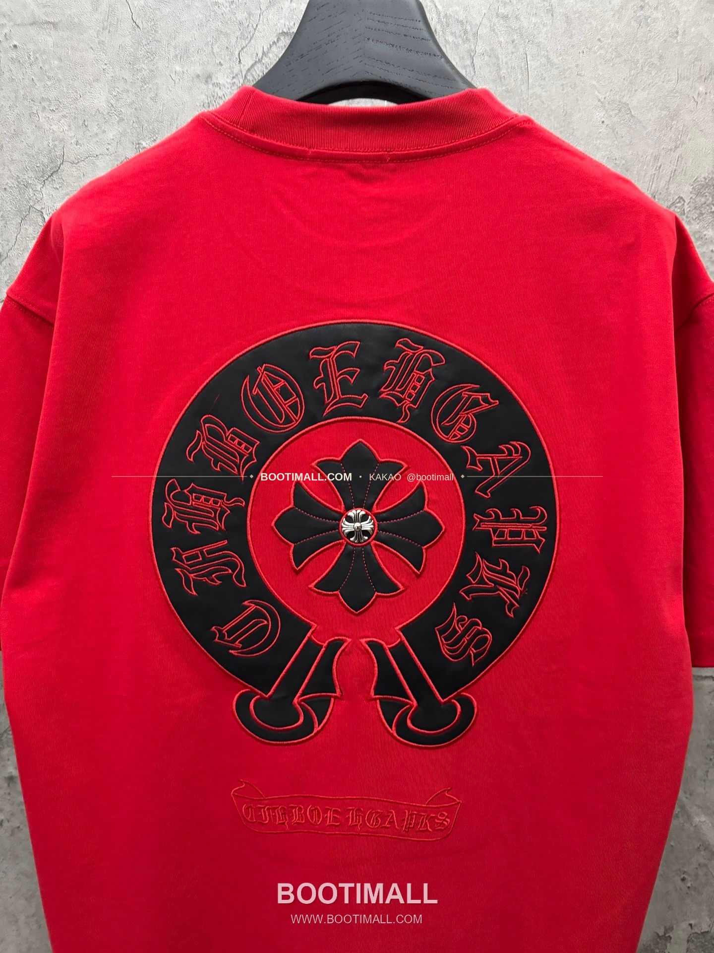 크롬하츠 2026SS 헤비코튼 레더패치자수 루즈핏 반팔 티셔츠 Chrome Hearts 2026 SS Heavy Cotton Leather Patch Embroidery Loose Fit Short Sleeve T-Shirt 26-2026 7