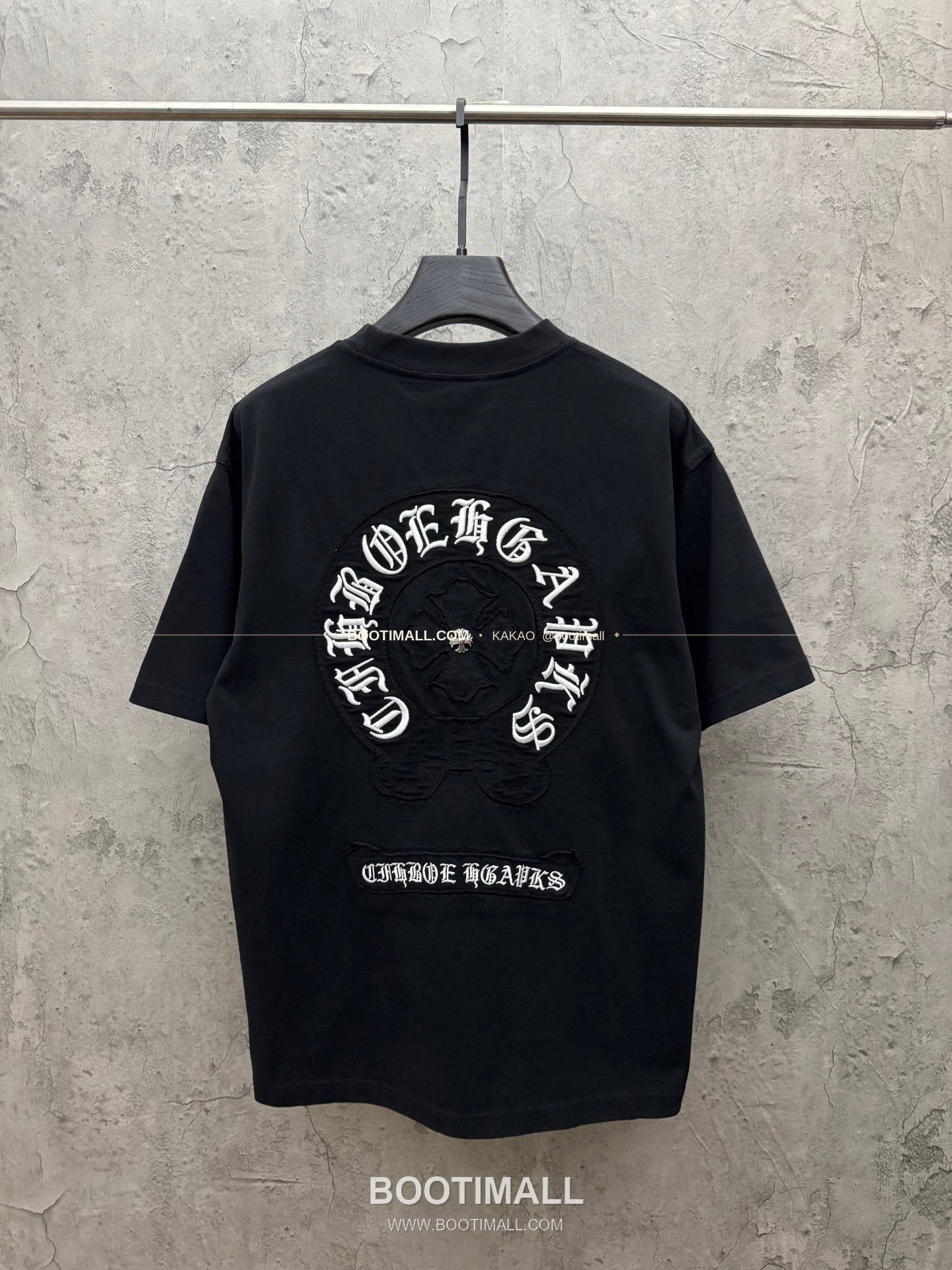크롬하츠 2026SS 헤비코튼 패치자수 루즈핏 반팔 티셔츠 Chrome Hearts 2026 SS Heavy Cotton Patch Embroidery Loose Fit Short Sleeve T-Shirt 26-2023 2