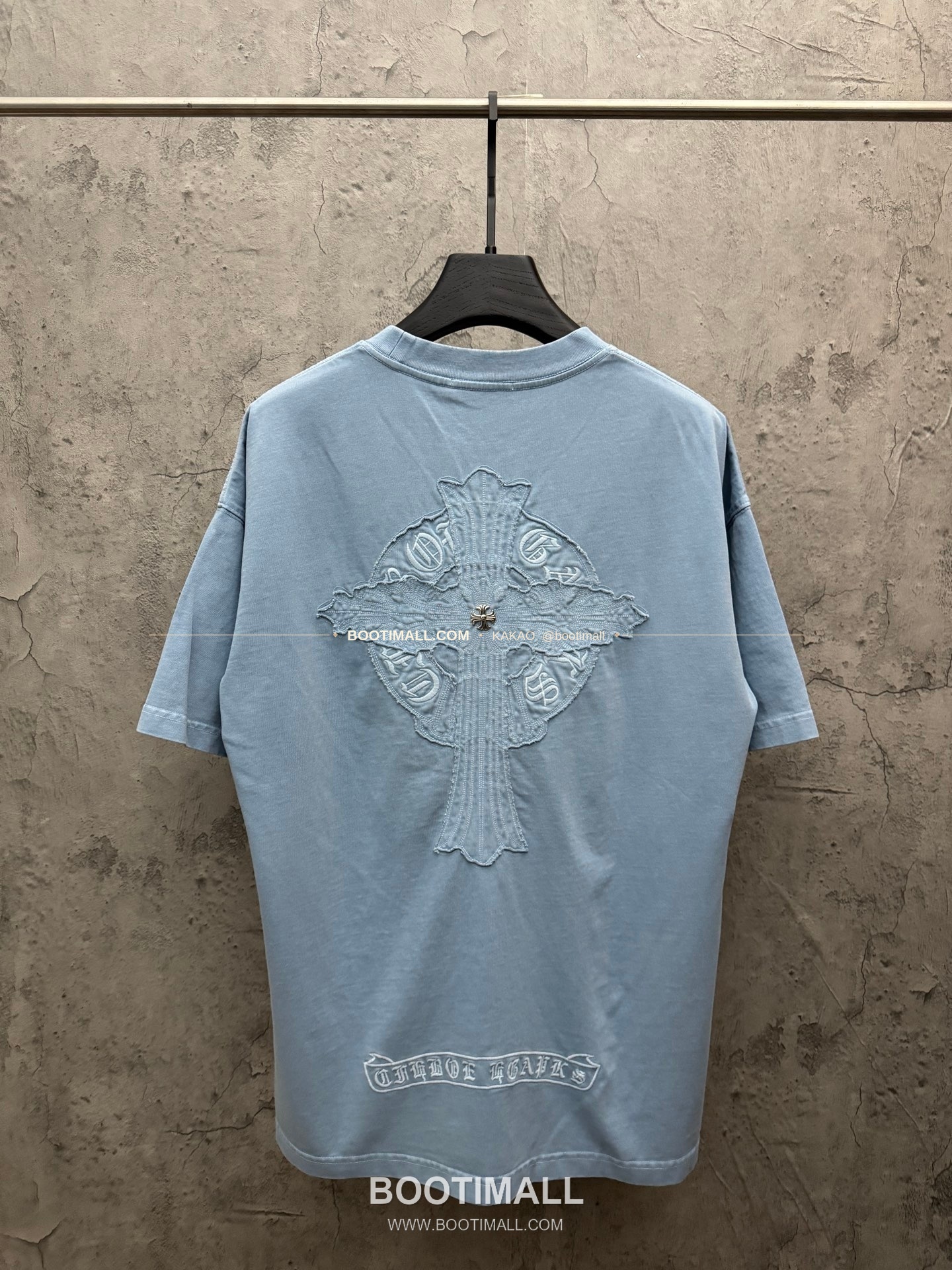 크롬하츠 2026SS 헤비코튼 패치자수 루즈핏 반팔 티셔츠 Chrome Hearts 2026 SS Heavy Cotton Patch Embroidery Loose Fit Short Sleeve T-Shirt 26-2006 2