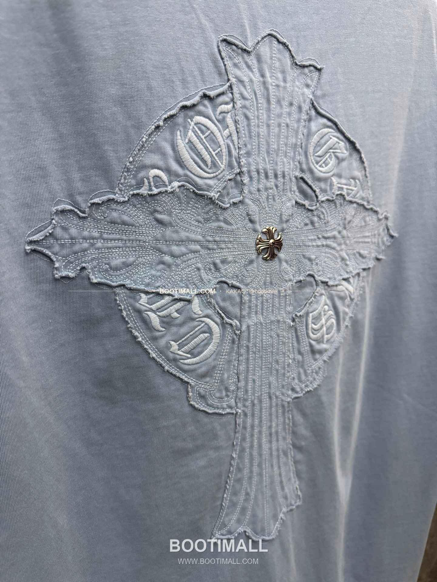 크롬하츠 2026SS 헤비코튼 패치자수 루즈핏 반팔 티셔츠 Chrome Hearts 2026 SS Heavy Cotton Patch Embroidery Loose Fit Short Sleeve T-Shirt 26-2006 8