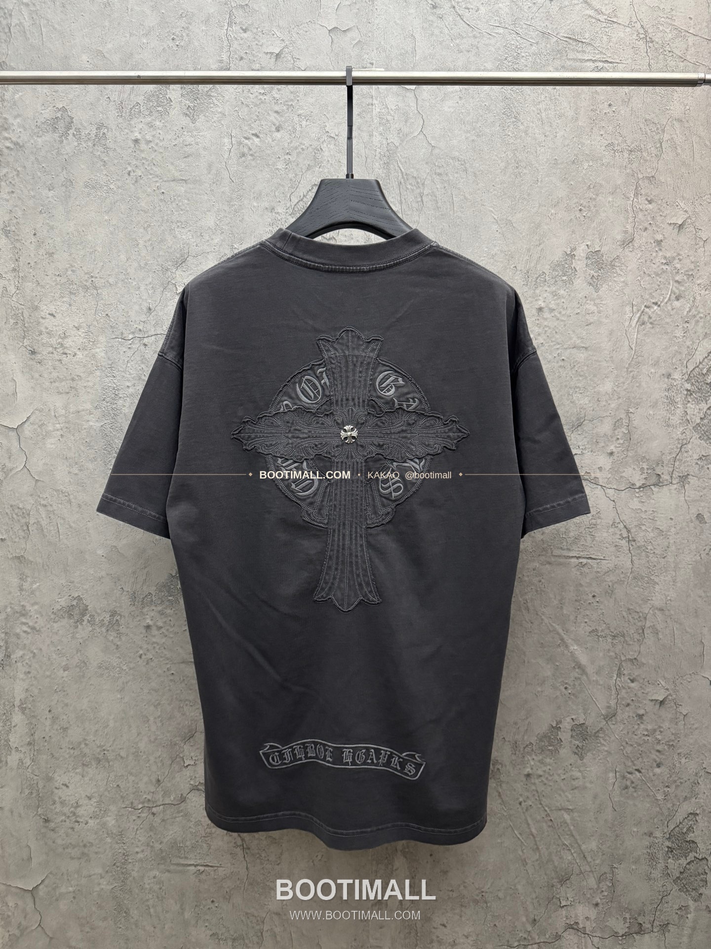 크롬하츠 2026SS 헤비코튼 패치자수 루즈핏 반팔 티셔츠 Chrome Hearts 2026 SS Heavy Cotton Patch Embroidery Loose Fit Short Sleeve T-Shirt 26-2006 2