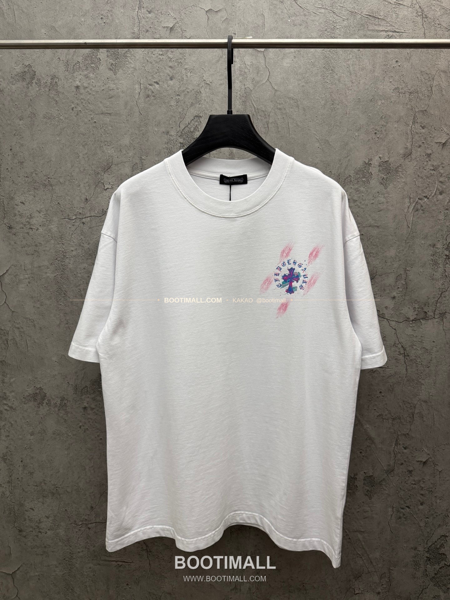 크롬하츠 2026SS 헤비코튼 페인팅프린트 루즈핏 반팔 티셔츠 Chrome Hearts 2026 SS Heavy Cotton Painting Print Loose Fit Short Sleeve T-Shirt 26-2066 1