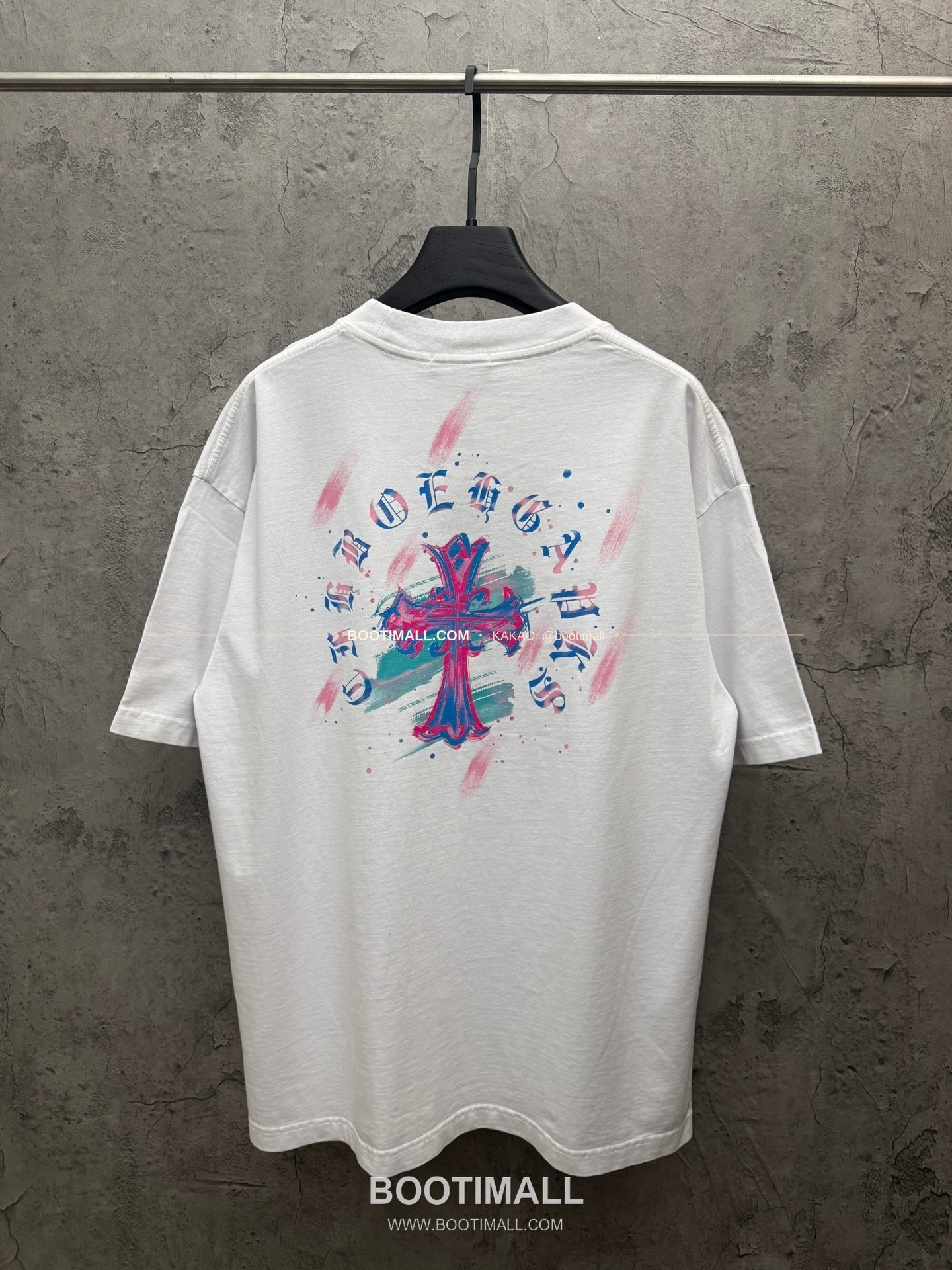 크롬하츠 2026SS 헤비코튼 페인팅프린트 루즈핏 반팔 티셔츠 Chrome Hearts 2026 SS Heavy Cotton Painting Print Loose Fit Short Sleeve T-Shirt 26-2066 2