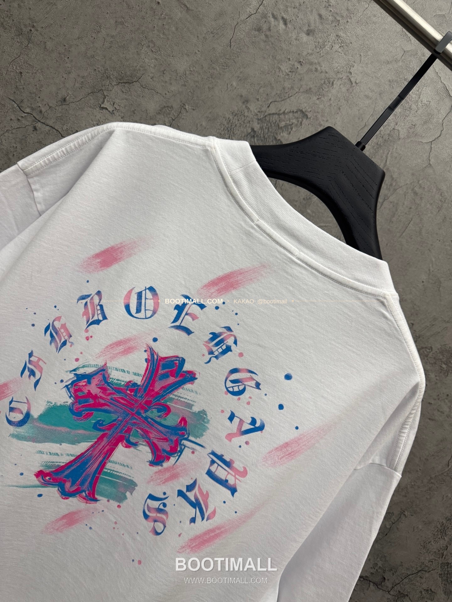 크롬하츠 2026SS 헤비코튼 페인팅프린트 루즈핏 반팔 티셔츠 Chrome Hearts 2026 SS Heavy Cotton Painting Print Loose Fit Short Sleeve T-Shirt 26-2066 4