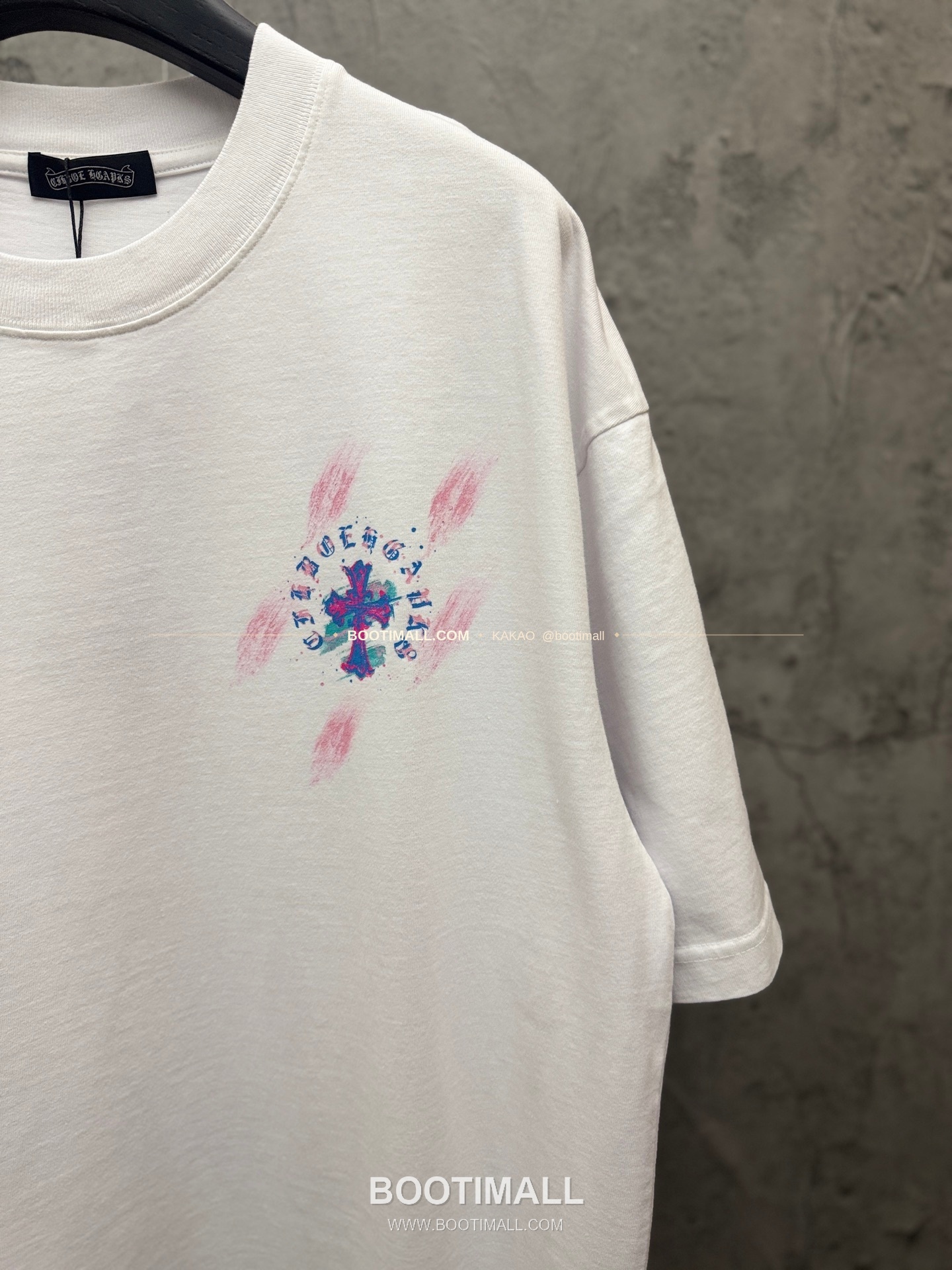 크롬하츠 2026SS 헤비코튼 페인팅프린트 루즈핏 반팔 티셔츠 Chrome Hearts 2026 SS Heavy Cotton Painting Print Loose Fit Short Sleeve T-Shirt 26-2066 5