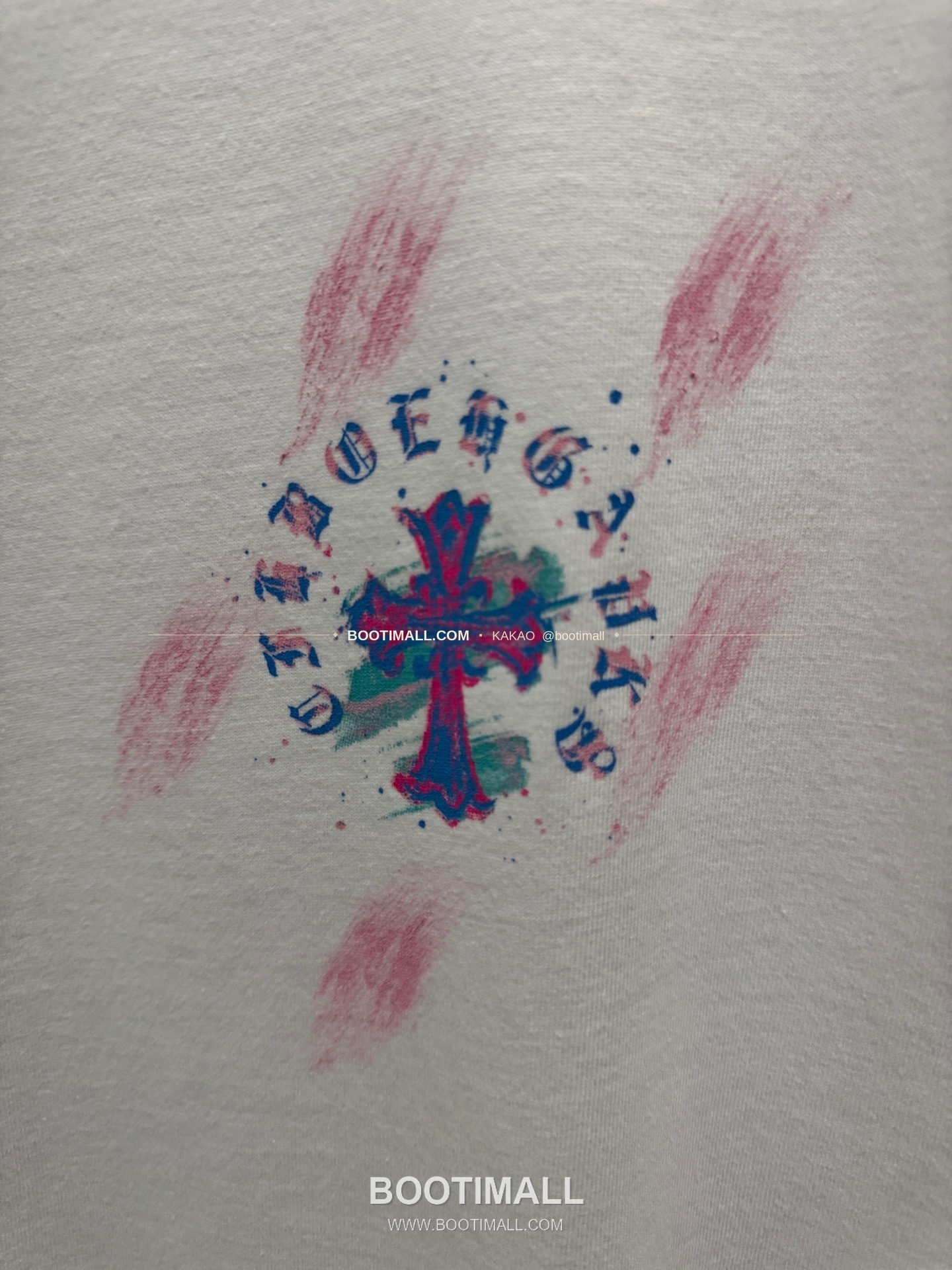 크롬하츠 2026SS 헤비코튼 페인팅프린트 루즈핏 반팔 티셔츠 Chrome Hearts 2026 SS Heavy Cotton Painting Print Loose Fit Short Sleeve T-Shirt 26-2066 6