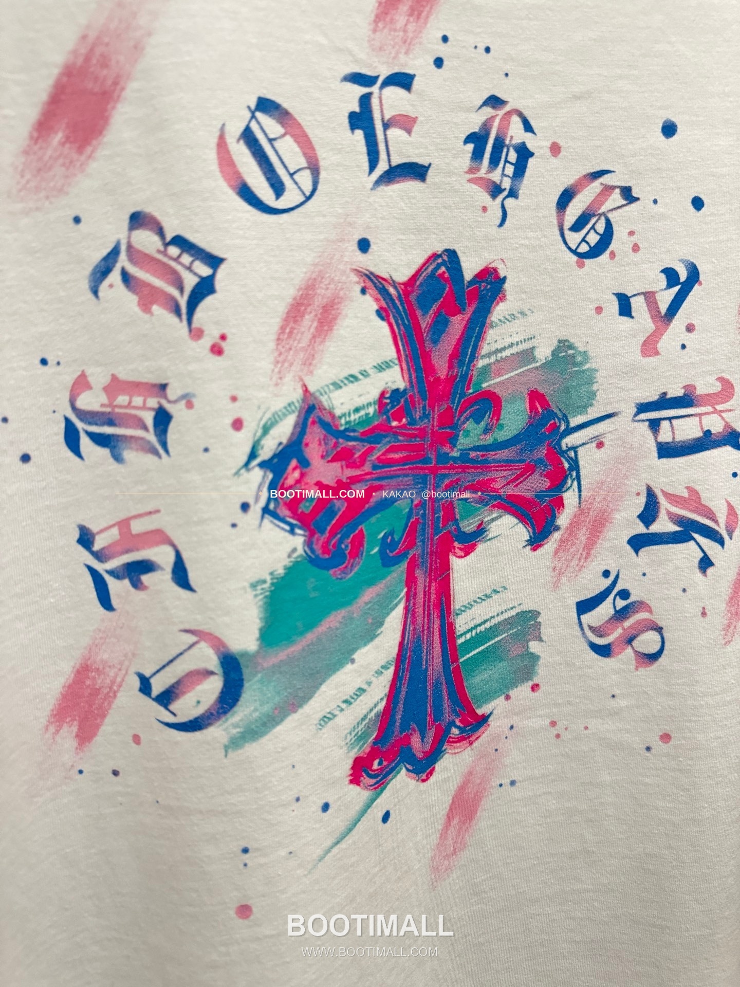 크롬하츠 2026SS 헤비코튼 페인팅프린트 루즈핏 반팔 티셔츠 Chrome Hearts 2026 SS Heavy Cotton Painting Print Loose Fit Short Sleeve T-Shirt 26-2066 9