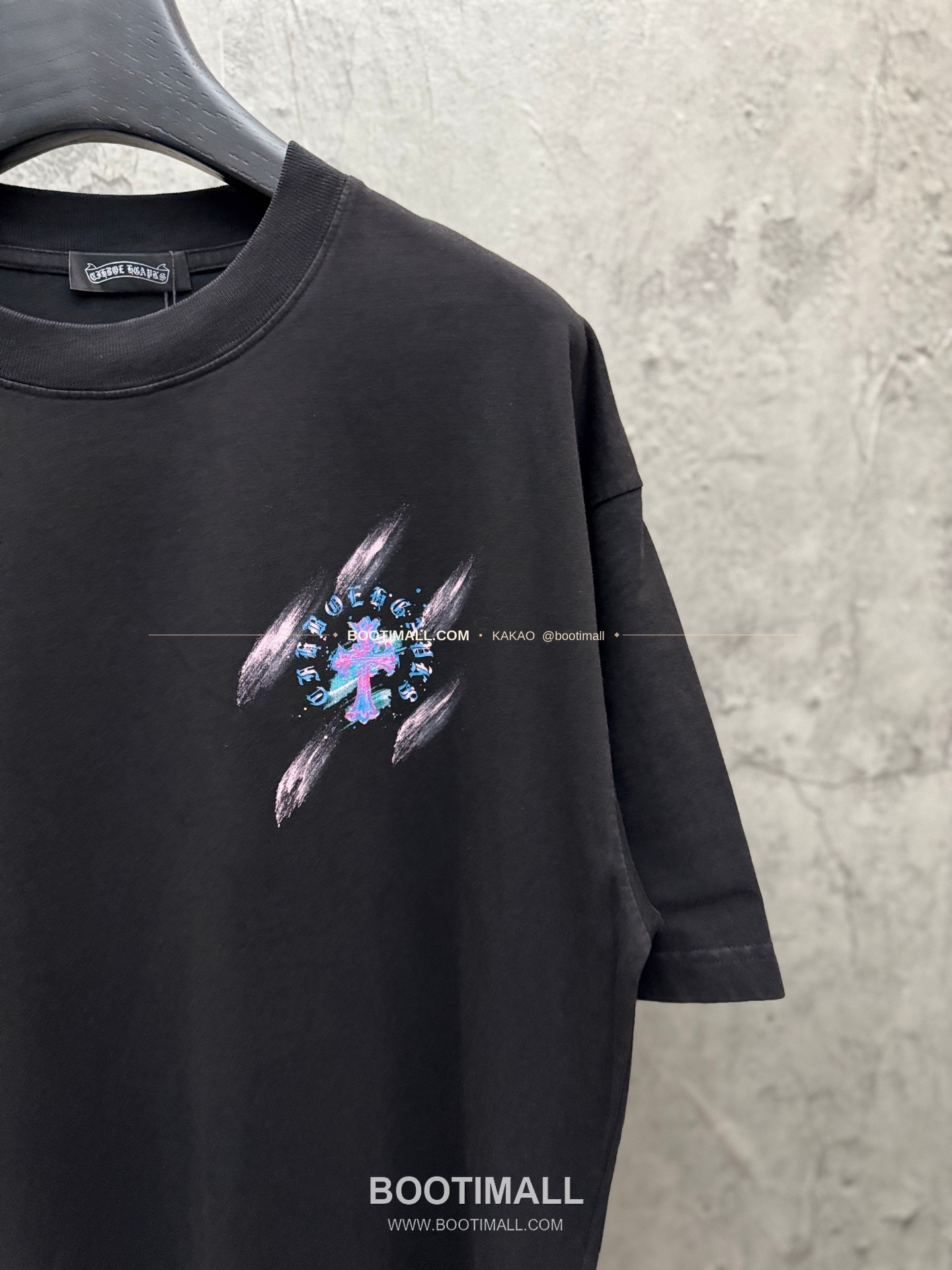 크롬하츠 2026SS 헤비코튼 페인팅프린트 루즈핏 반팔 티셔츠 Chrome Hearts 2026 SS Heavy Cotton Painting Print Loose Fit Short Sleeve T-Shirt 26-2066 5