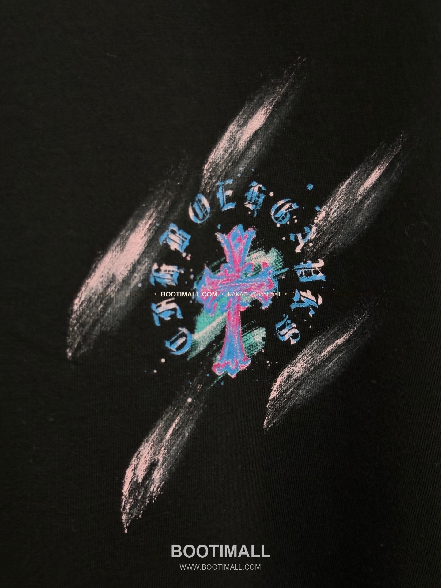 크롬하츠 2026SS 헤비코튼 페인팅프린트 루즈핏 반팔 티셔츠 Chrome Hearts 2026 SS Heavy Cotton Painting Print Loose Fit Short Sleeve T-Shirt 26-2066 6