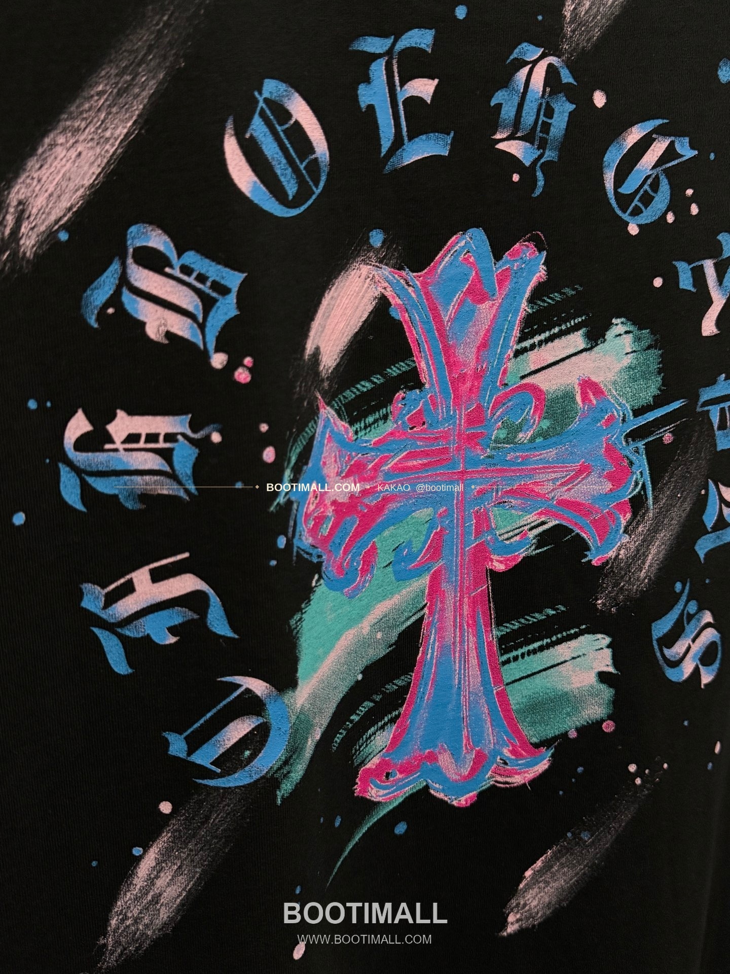 크롬하츠 2026SS 헤비코튼 페인팅프린트 루즈핏 반팔 티셔츠 Chrome Hearts 2026 SS Heavy Cotton Painting Print Loose Fit Short Sleeve T-Shirt 26-2066 8