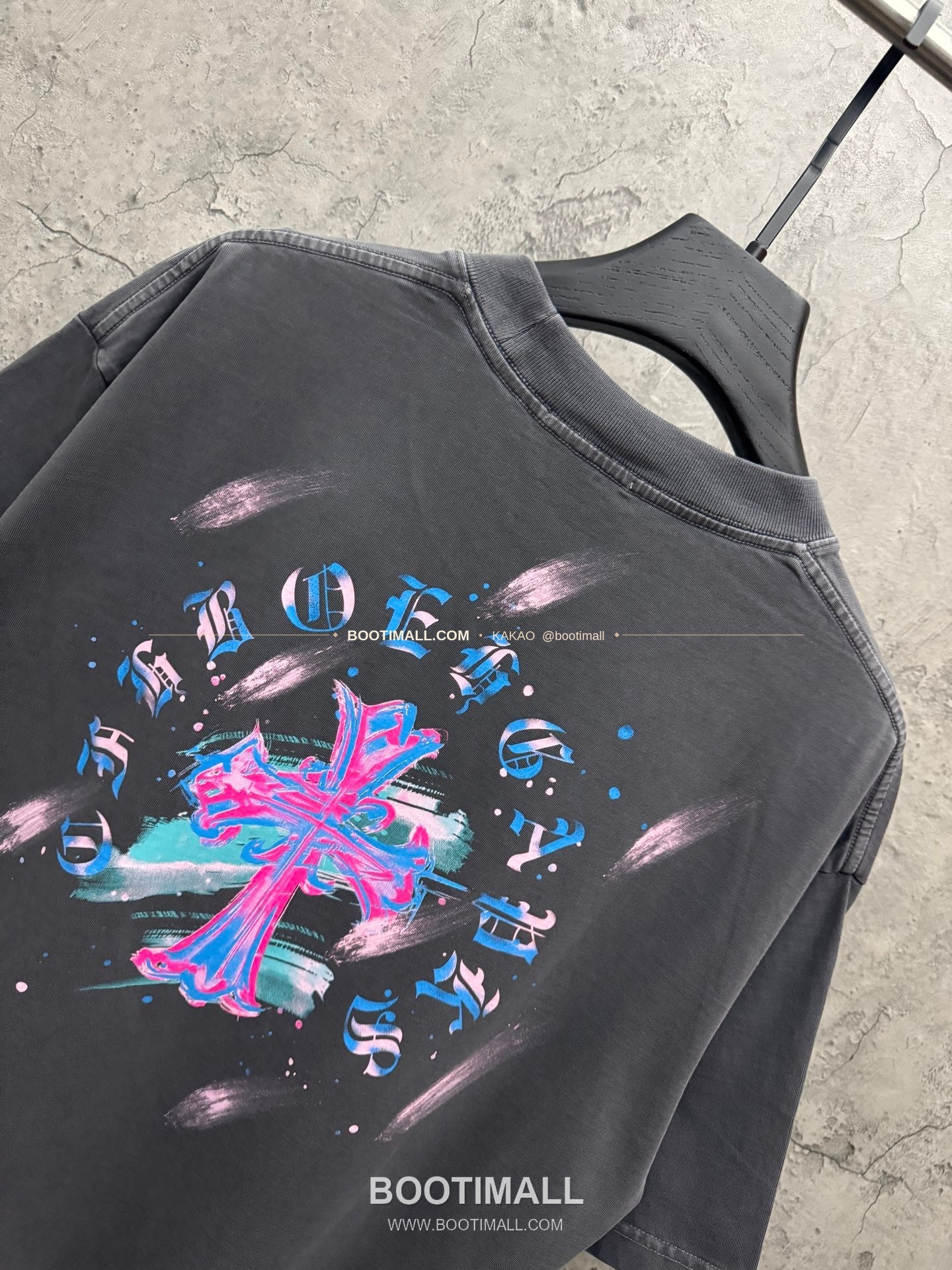 크롬하츠 2026SS 헤비코튼 페인팅프린트 루즈핏 반팔 티셔츠 Chrome Hearts 2026 SS Heavy Cotton Painting Print Loose Fit Short Sleeve T-Shirt 26-2066 4