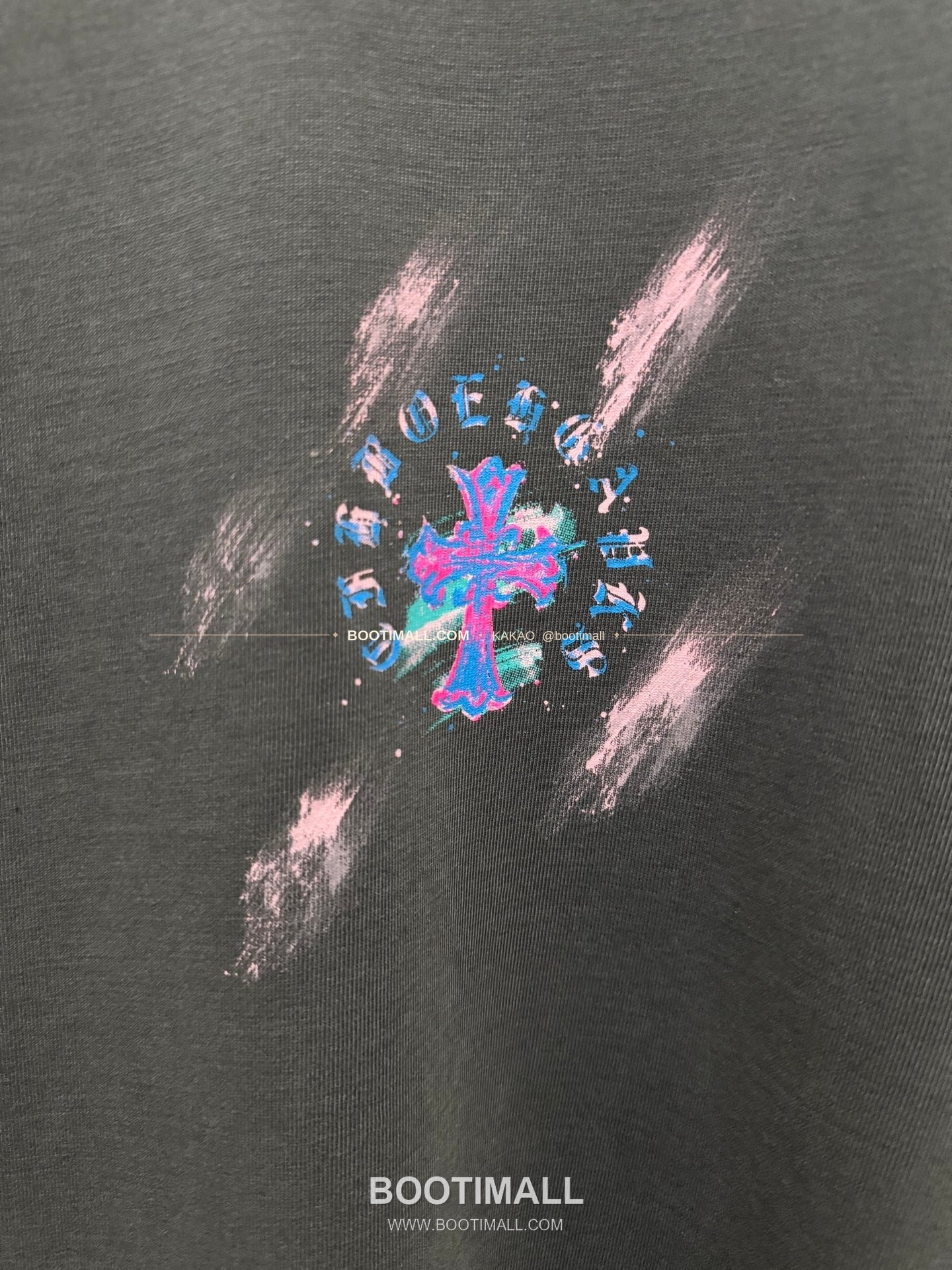 크롬하츠 2026SS 헤비코튼 페인팅프린트 루즈핏 반팔 티셔츠 Chrome Hearts 2026 SS Heavy Cotton Painting Print Loose Fit Short Sleeve T-Shirt 26-2066 6