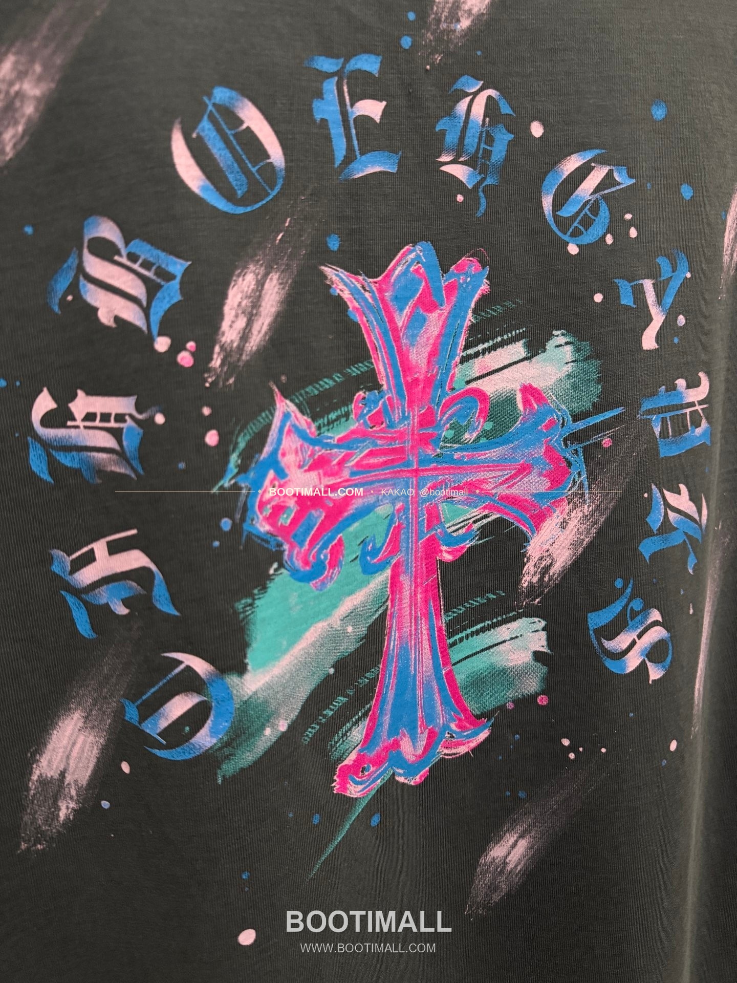 크롬하츠 2026SS 헤비코튼 페인팅프린트 루즈핏 반팔 티셔츠 Chrome Hearts 2026 SS Heavy Cotton Painting Print Loose Fit Short Sleeve T-Shirt 26-2066 8