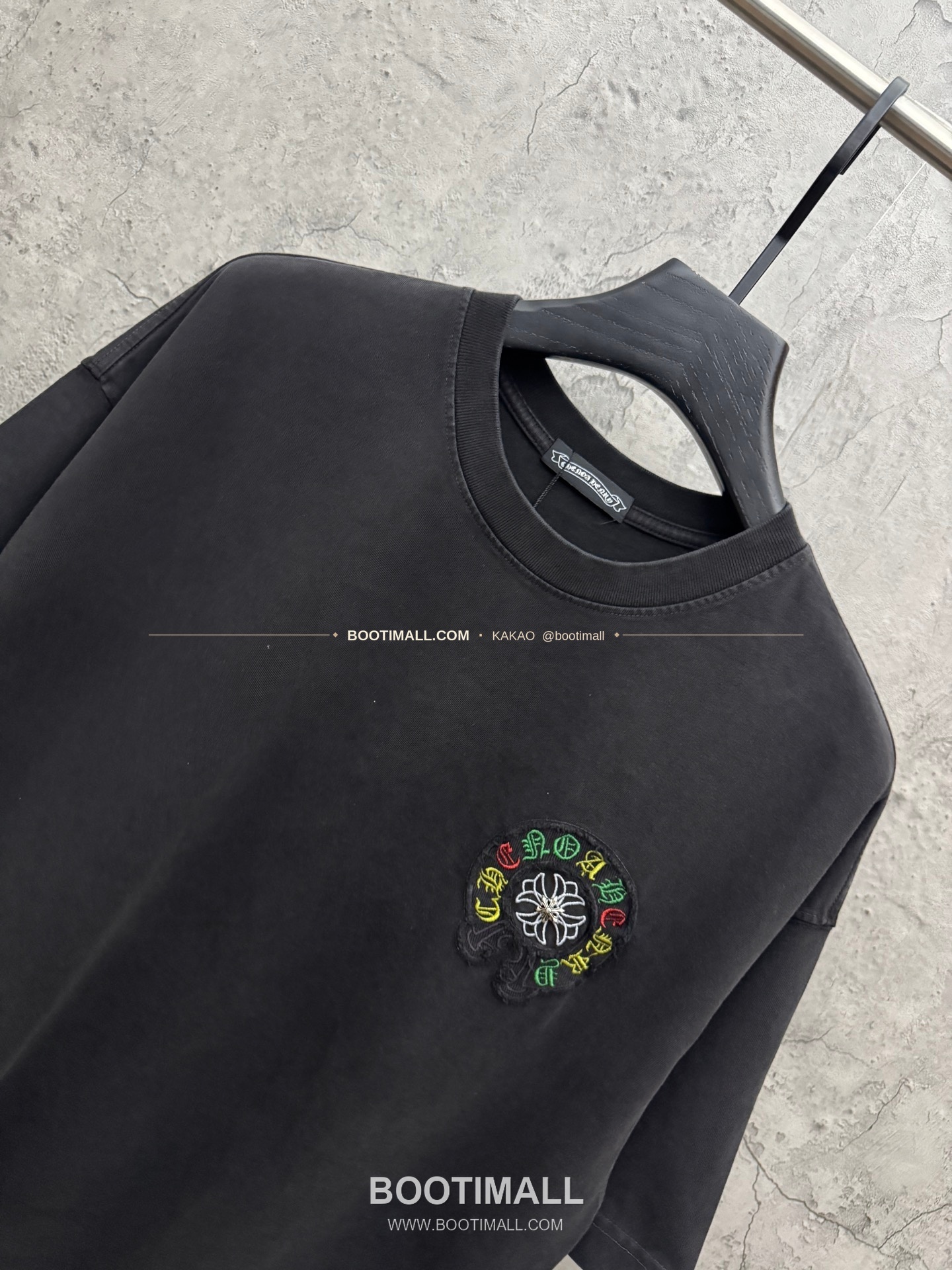 크롬하츠 2026SS 헤비코튼 패치자수 워시드 루즈핏 반팔 티셔츠 Chrome Hearts 2026 SS Heavy Cotton Patch Embroidery Washed Loose Fit Short Sleeve T-Shirt 6624 3