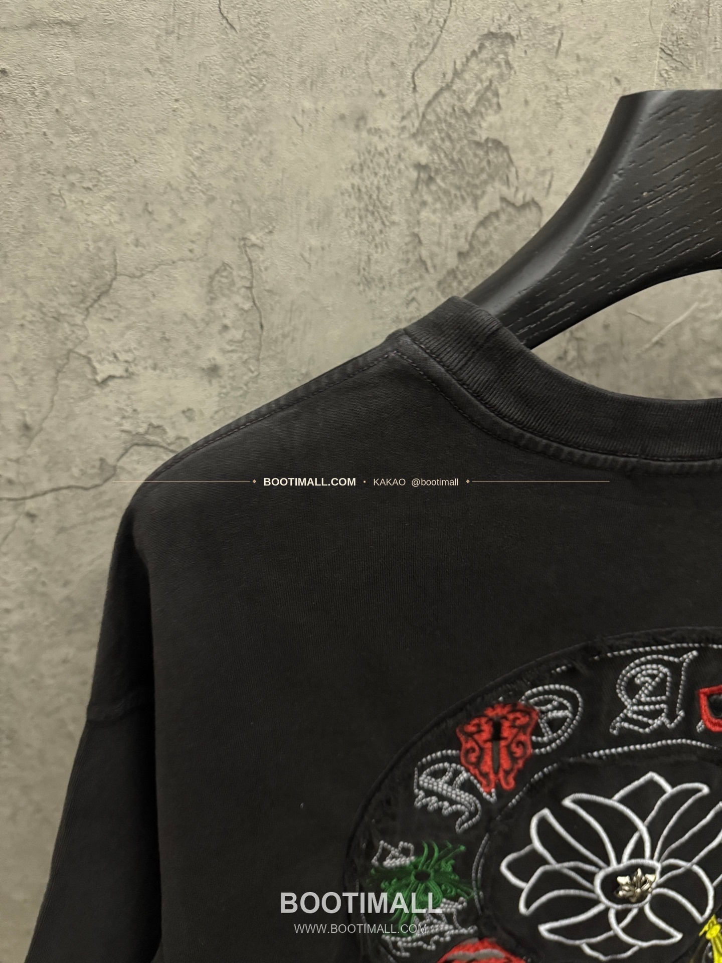 크롬하츠 2026SS 헤비코튼 패치자수 워시드 루즈핏 반팔 티셔츠 Chrome Hearts 2026 SS Heavy Cotton Patch Embroidery Washed Loose Fit Short Sleeve T-Shirt 6624 9