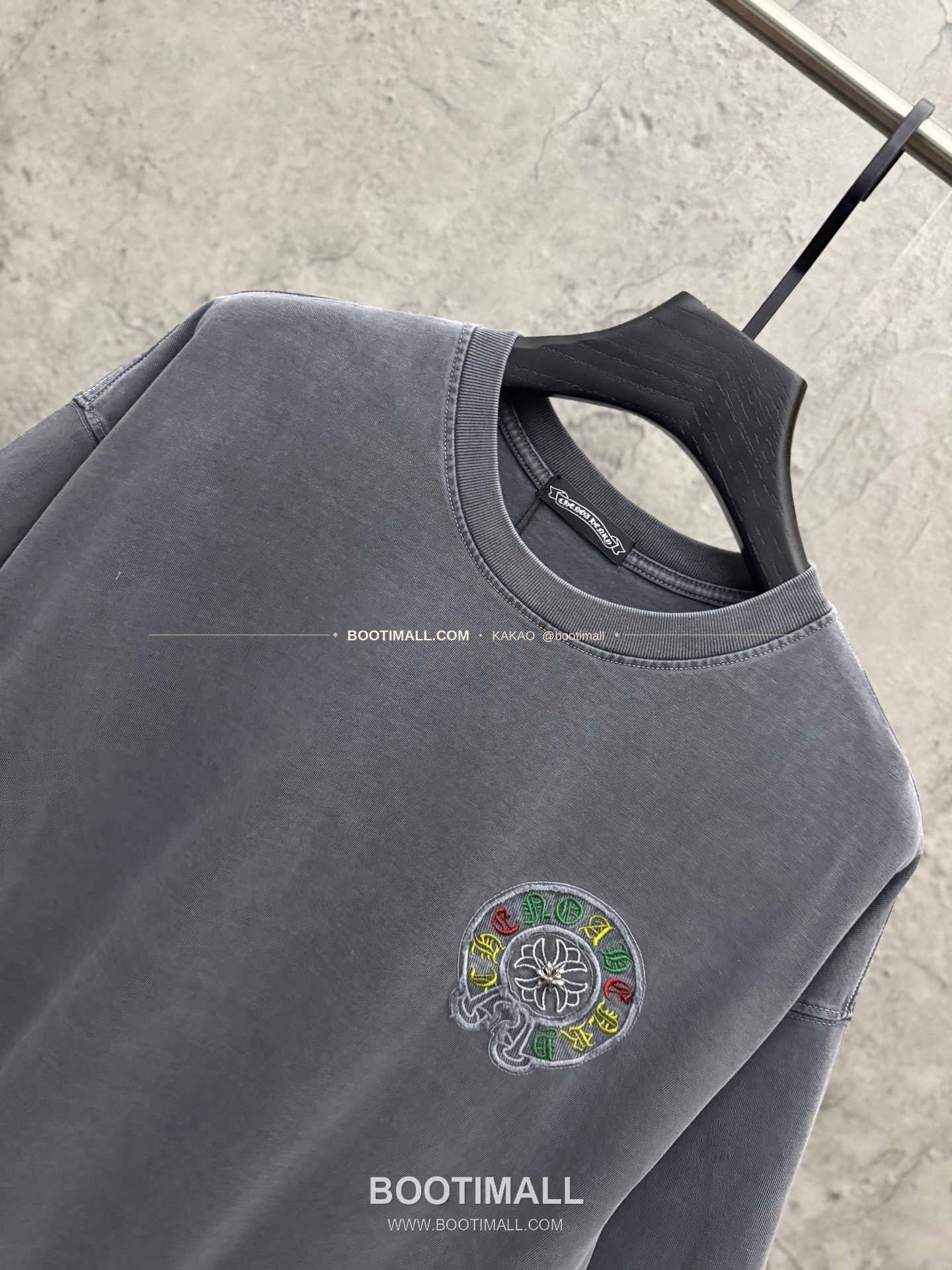 크롬하츠 2026SS 헤비코튼 패치자수 워시드 루즈핏 반팔 티셔츠 Chrome Hearts 2026 SS Heavy Cotton Patch Embroidery Washed Loose Fit Short Sleeve T-Shirt 6624 3