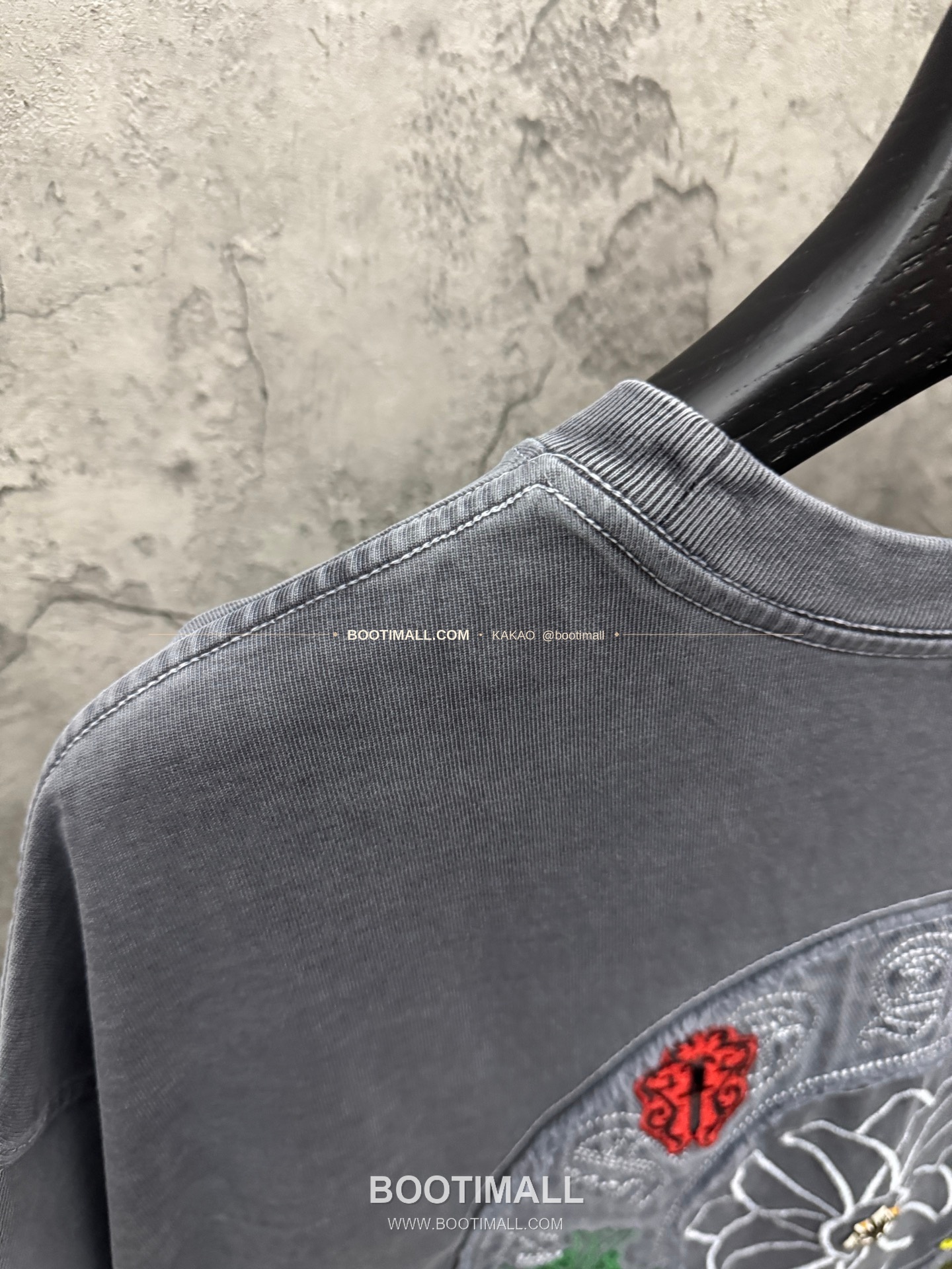 크롬하츠 2026SS 헤비코튼 패치자수 워시드 루즈핏 반팔 티셔츠 Chrome Hearts 2026 SS Heavy Cotton Patch Embroidery Washed Loose Fit Short Sleeve T-Shirt 6624 9