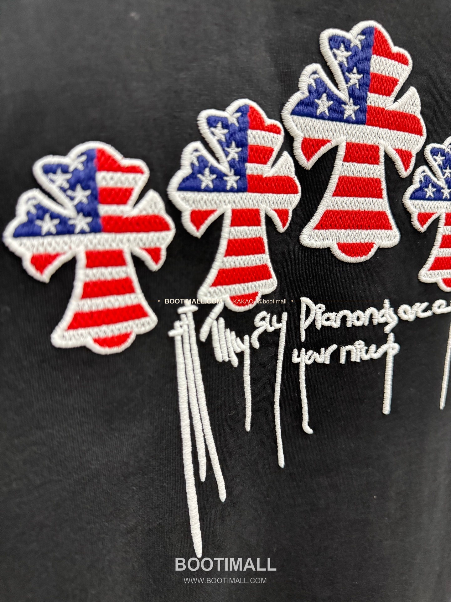 크롬하츠 2026SS 헤비코튼 3D홀자수 크로스 루즈핏 반팔 티셔츠 Chrome Hearts 2026 SS Heavy Cotton 3D Hollow Embroidery Cross Loose Fit Short Sleeve T-Shirt 9615 7