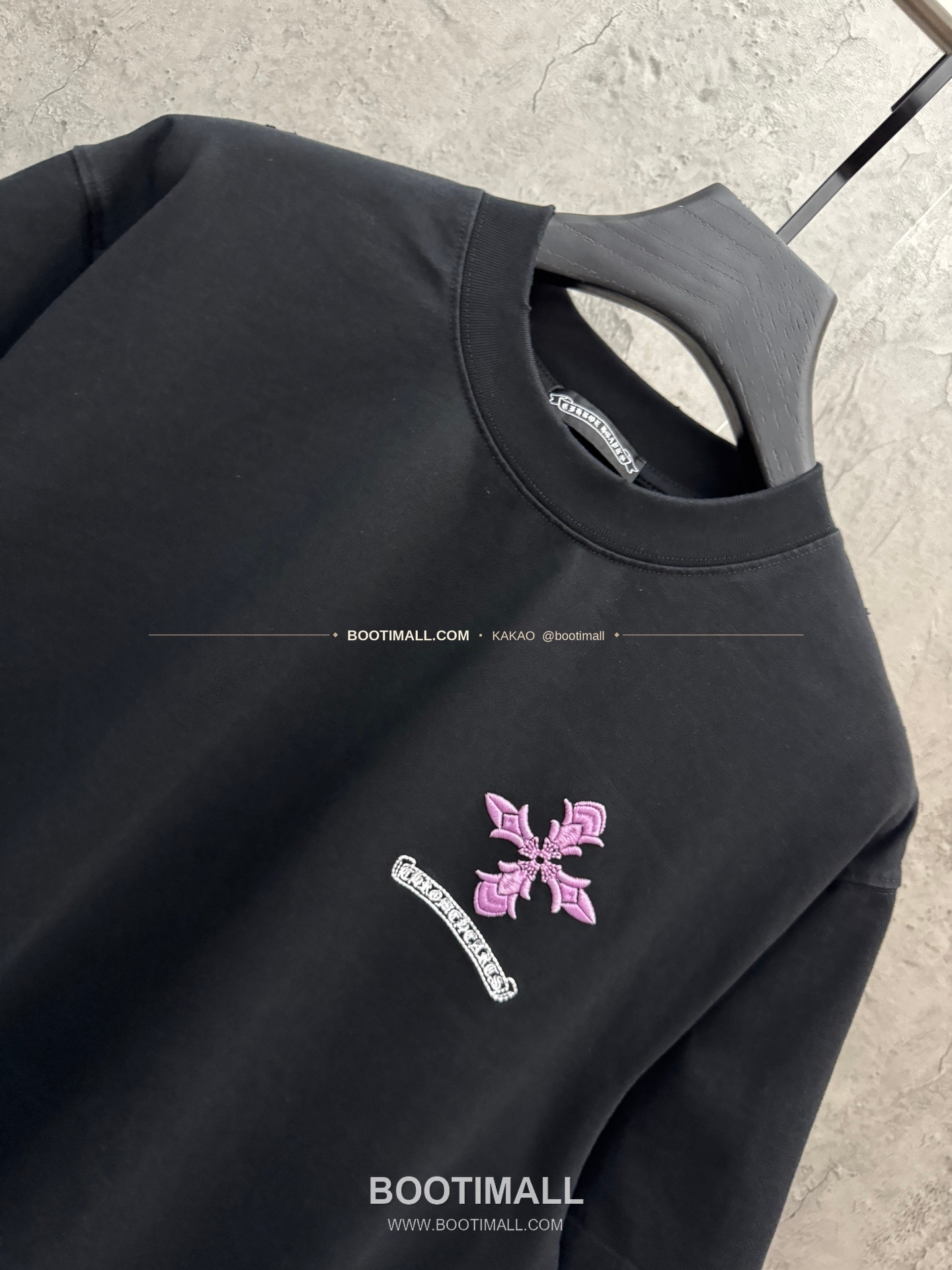 크롬하츠 2026SS 헤비코튼 UV변색 3D자수 루즈핏 반팔 티셔츠 Chrome Hearts 2026 SS Heavy Cotton UV Color Changing 3D Embroidery Loose Fit Short Sleeve T-Shirt 9619 3