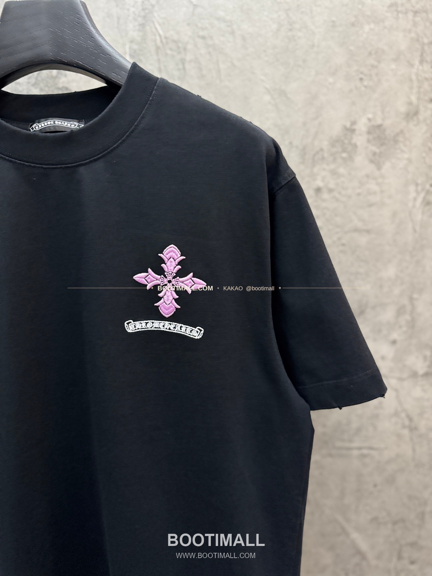 크롬하츠 2026SS 헤비코튼 UV변색 3D자수 루즈핏 반팔 티셔츠 Chrome Hearts 2026 SS Heavy Cotton UV Color Changing 3D Embroidery Loose Fit Short Sleeve T-Shirt 9619 5