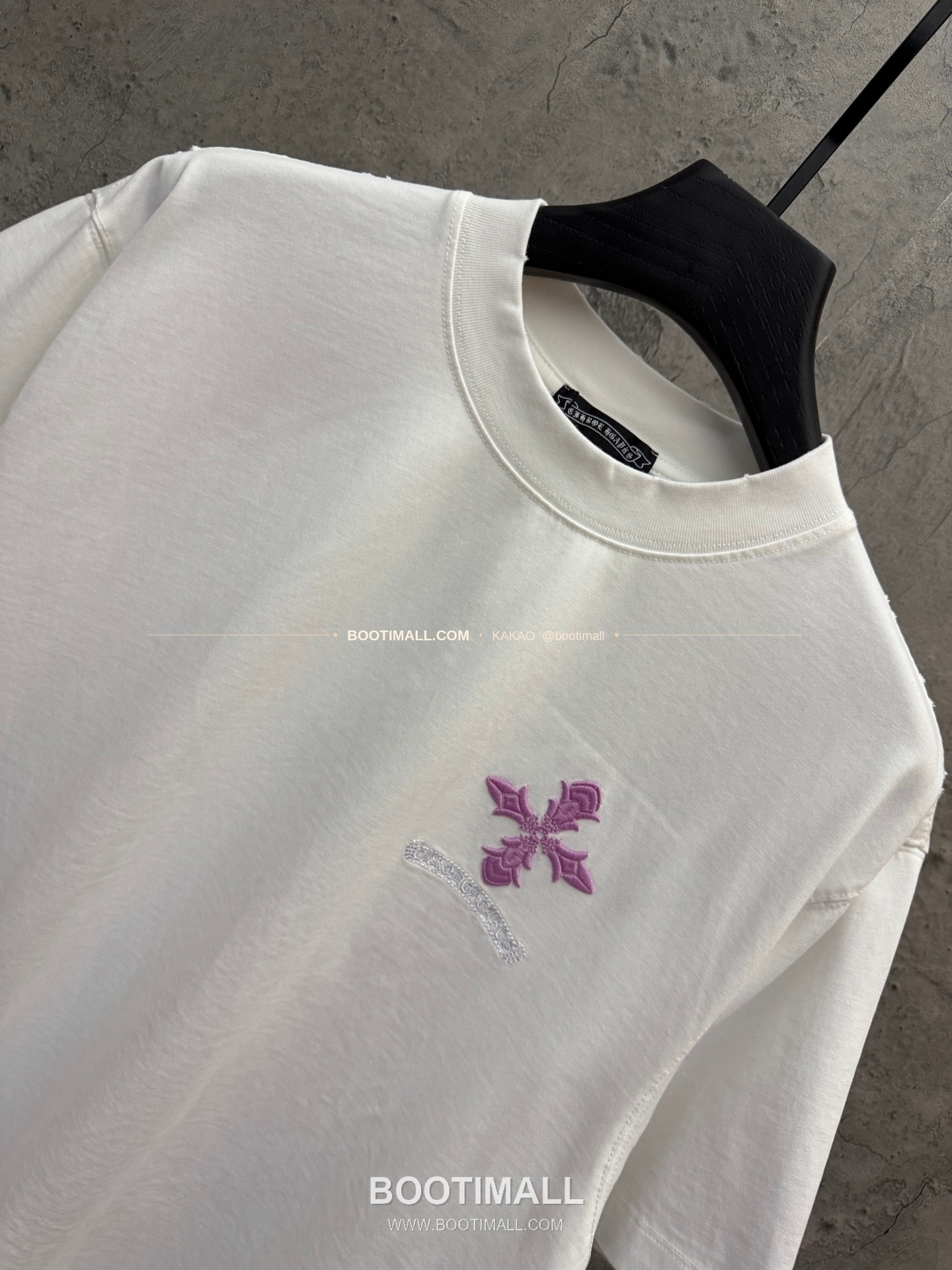 크롬하츠 2026SS 헤비코튼 UV변색 3D자수 루즈핏 반팔 티셔츠 Chrome Hearts 2026 SS Heavy Cotton UV Color Changing 3D Embroidery Loose Fit Short Sleeve T-Shirt 9619 3