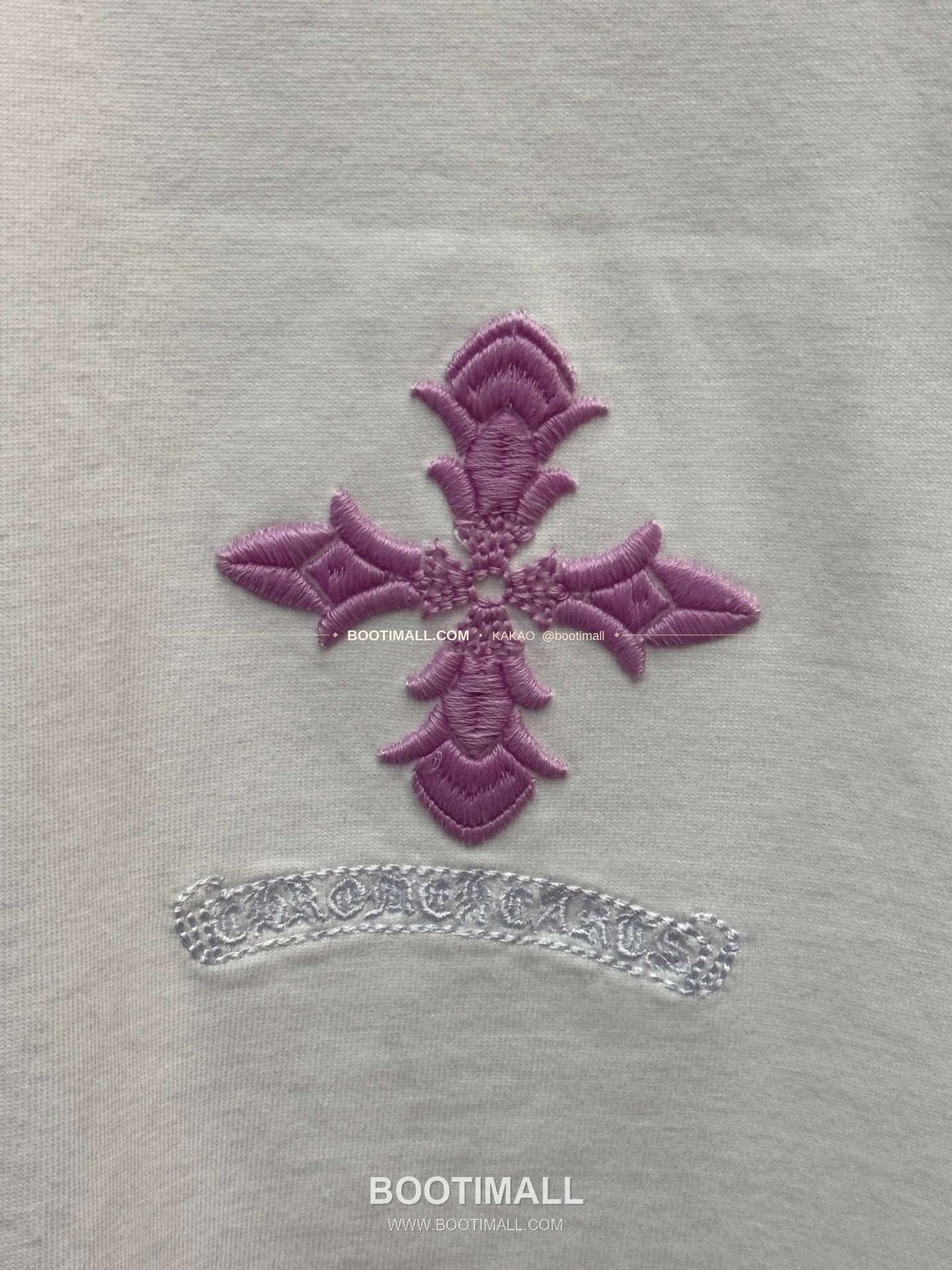 크롬하츠 2026SS 헤비코튼 UV변색 3D자수 루즈핏 반팔 티셔츠 Chrome Hearts 2026 SS Heavy Cotton UV Color Changing 3D Embroidery Loose Fit Short Sleeve T-Shirt 9619 6