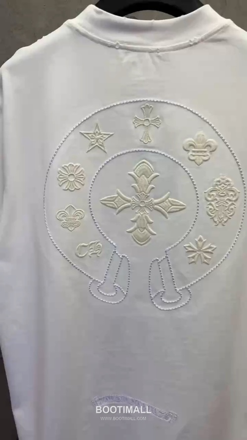 크롬하츠 2026SS 헤비코튼 UV변색 3D자수 루즈핏 반팔 티셔츠 Chrome Hearts 2026 SS Heavy Cotton UV Color Changing 3D Embroidery Loose Fit Short Sleeve T-Shirt 9619 10