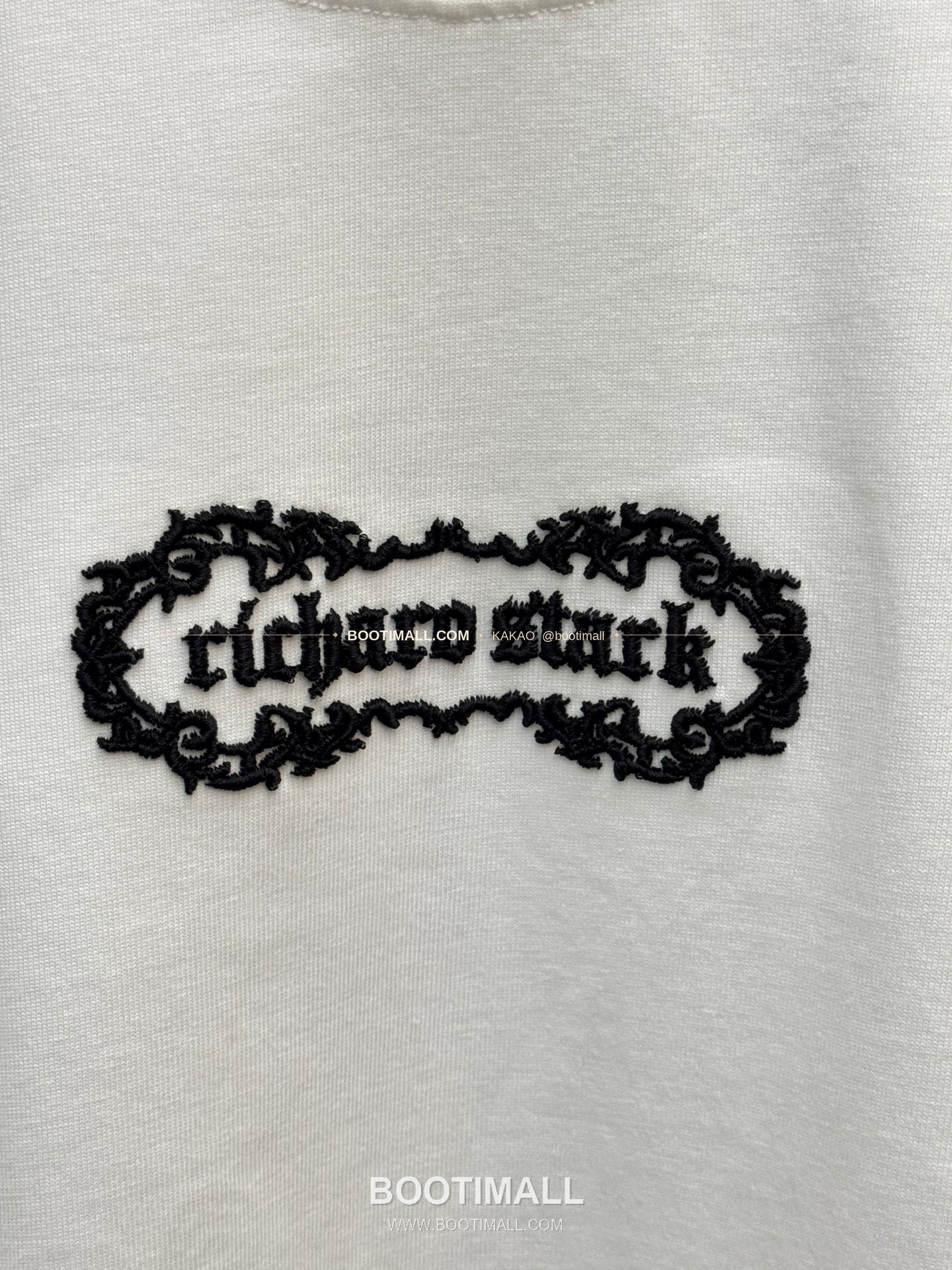 크롬하츠 2026SS 헤비코튼 아치크로스 3D홀자수 루즈핏 반팔 티셔츠 Chrome Hearts 2026 SS Heavy Cotton Arch Cross 3D Hollow Embroidery Loose Fit Short Sleeve T-Shirt 9617 6