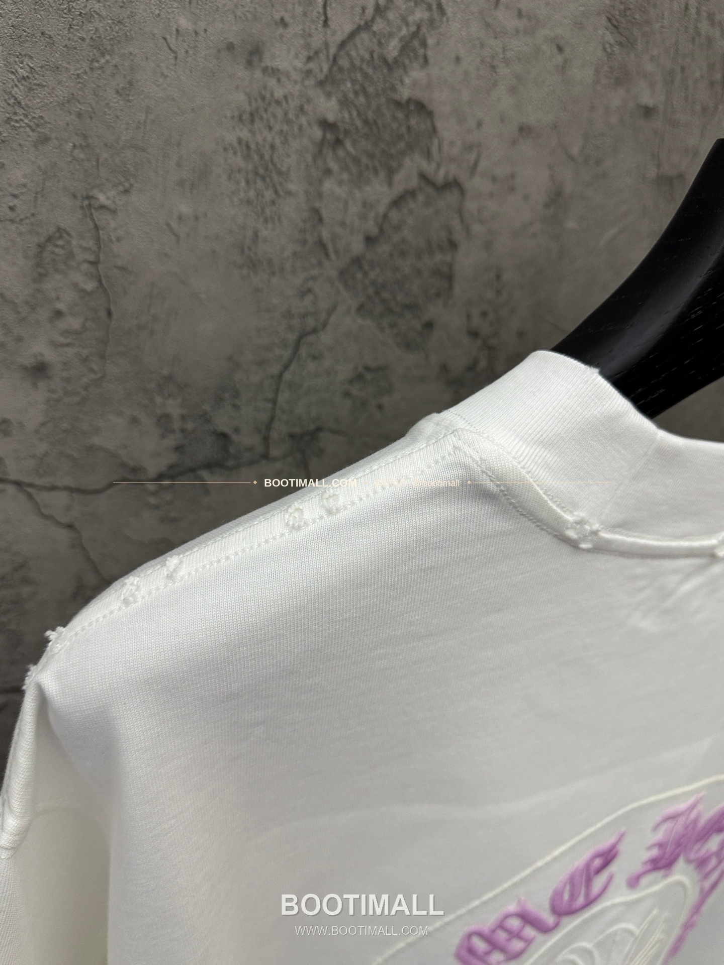 크롬하츠 2026SS 헤비코튼 UV변색 호스슈 3D자수 루즈핏 반팔 티셔츠 Chrome Hearts 2026 SS Heavy Cotton UV Color Changing Horseshoe 3D Embroidery Loose Fit Short Sleeve T-Shirt 9602 9