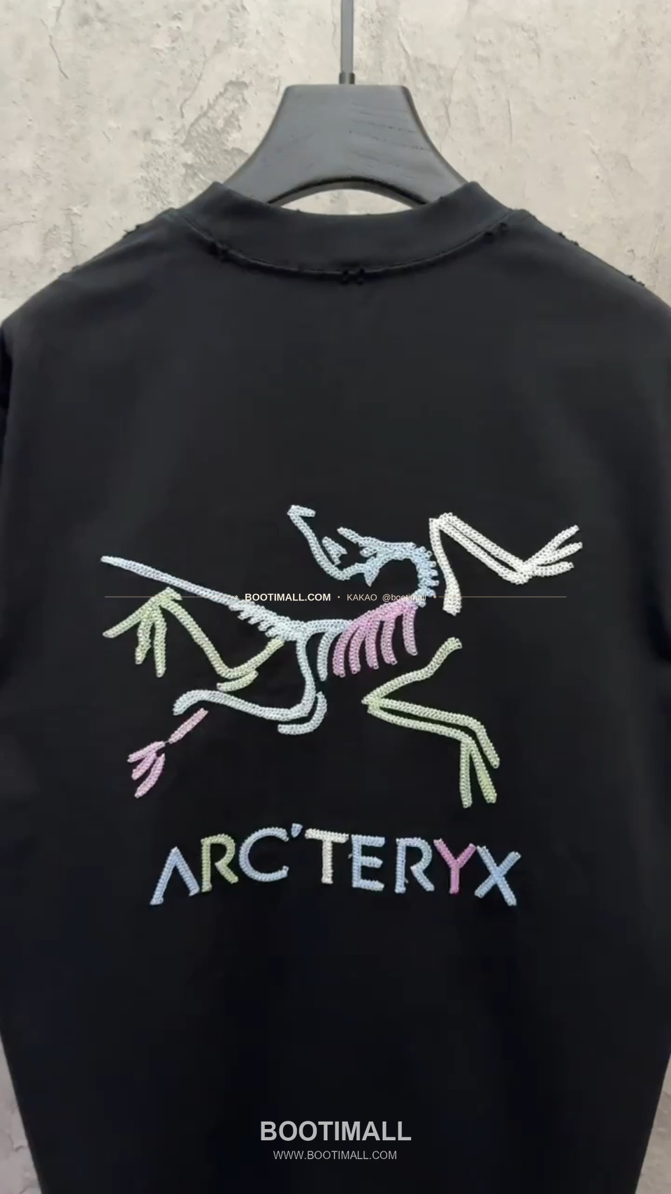 아크테릭스 2026SS 헤비코튼 UV변색 3D자수 루즈핏 반팔 티셔츠 Arc'teryx 2026 SS Heavy Cotton UV Color Changing 3D Embroidery Loose Fit Short Sleeve T-Shirt 9502 1