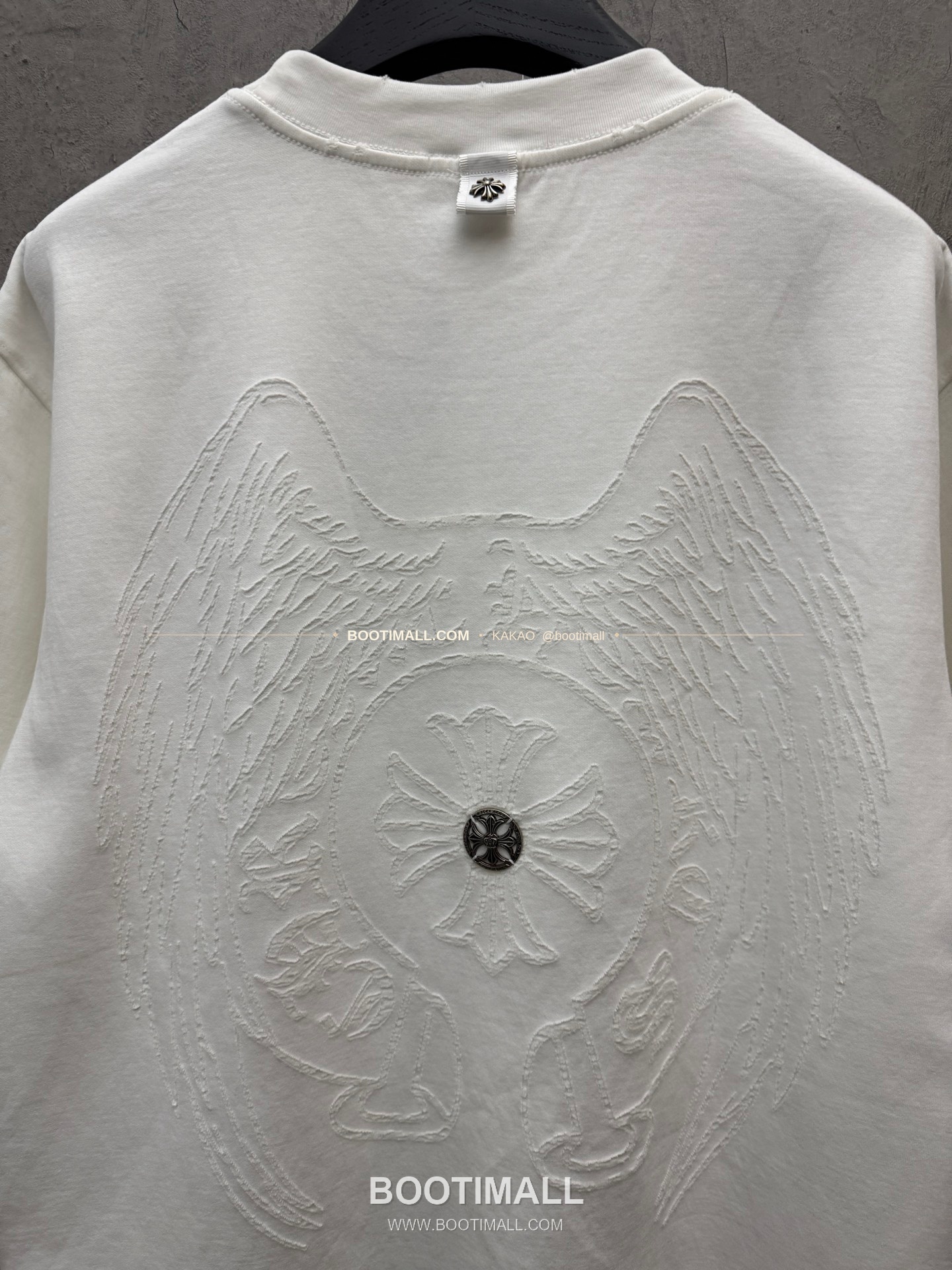 크롬하츠 2026SS 헤비코튼 번아웃가공 호스슈자수 루즈핏 반팔 티셔츠 Chrome Hearts 2026 SS Heavy Cotton Burnout Finish Horseshoe Embroidery Loose Fit Short Sleeve T-Shirt 9608 7