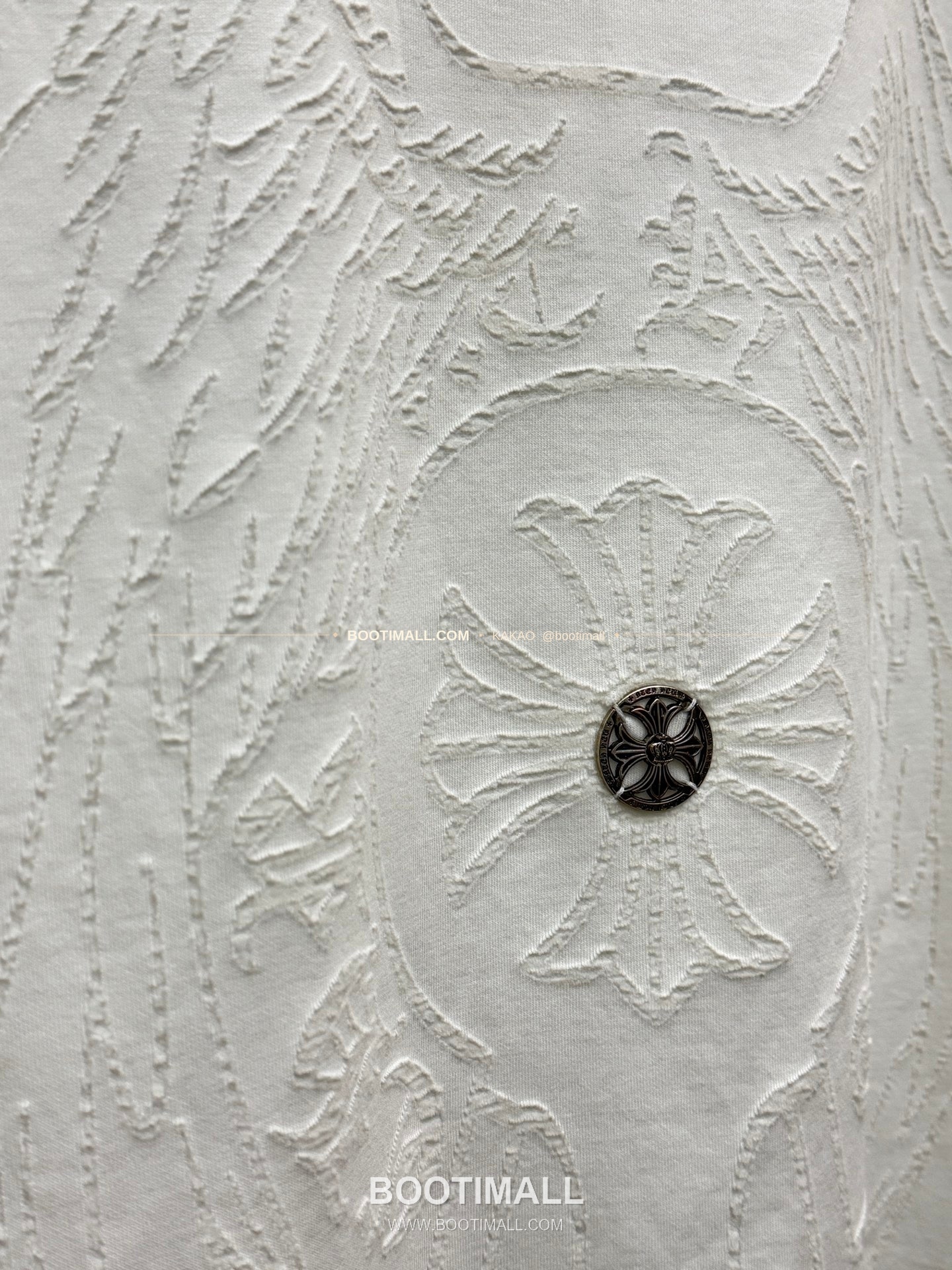 크롬하츠 2026SS 헤비코튼 번아웃가공 호스슈자수 루즈핏 반팔 티셔츠 Chrome Hearts 2026 SS Heavy Cotton Burnout Finish Horseshoe Embroidery Loose Fit Short Sleeve T-Shirt 9608 8