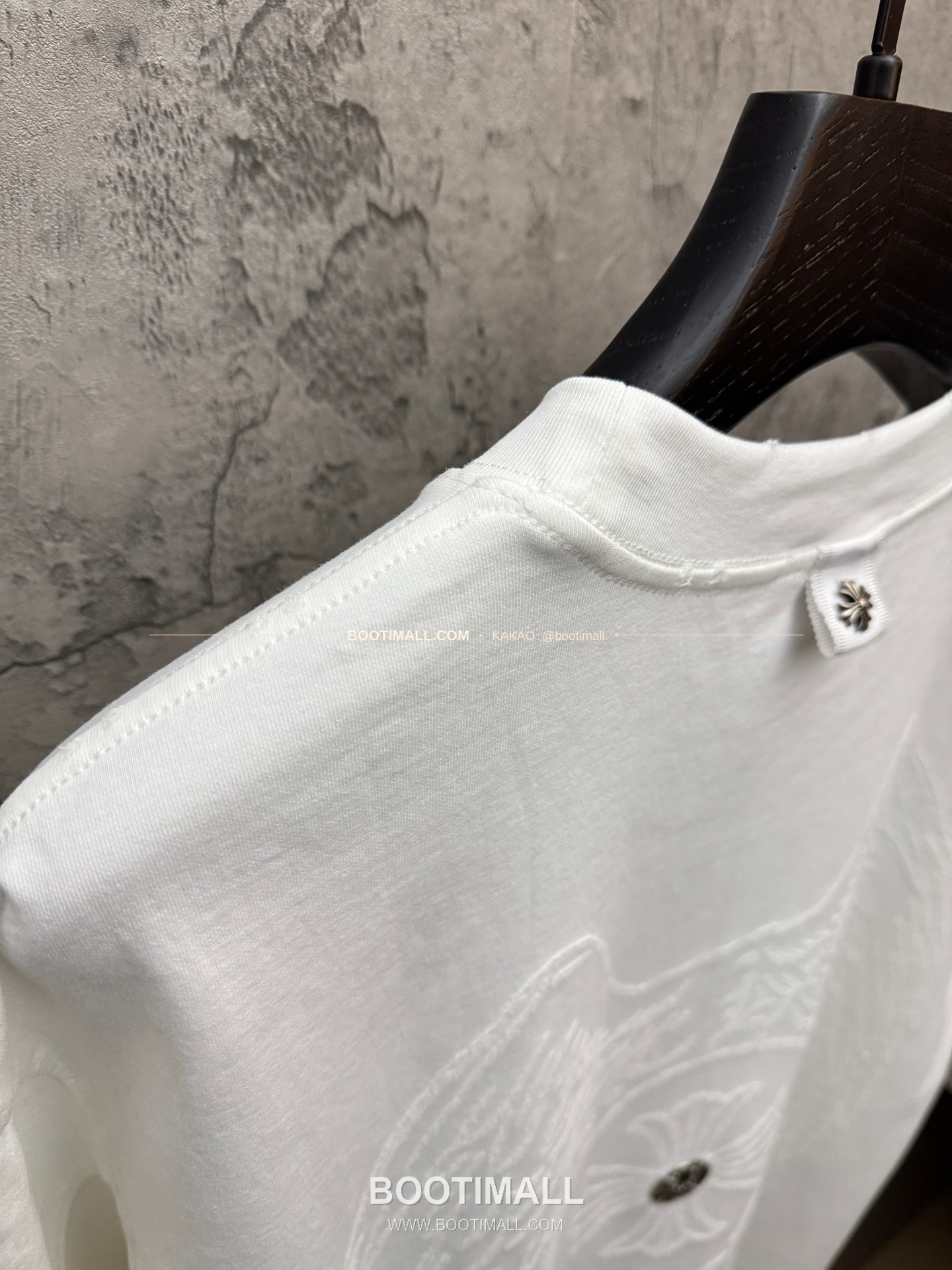 크롬하츠 2026SS 헤비코튼 번아웃가공 호스슈자수 루즈핏 반팔 티셔츠 Chrome Hearts 2026 SS Heavy Cotton Burnout Finish Horseshoe Embroidery Loose Fit Short Sleeve T-Shirt 9608 9