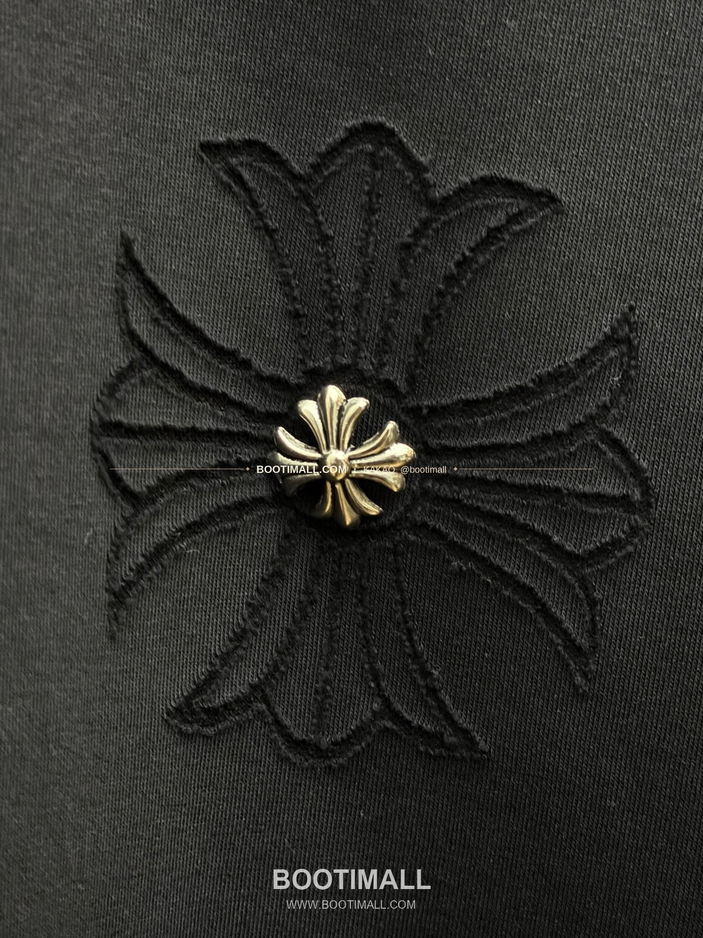 크롬하츠 2026SS 헤비코튼 번아웃가공 호스슈자수 루즈핏 반팔 티셔츠 Chrome Hearts 2026 SS Heavy Cotton Burnout Finish Horseshoe Embroidery Loose Fit Short Sleeve T-Shirt 9608 6