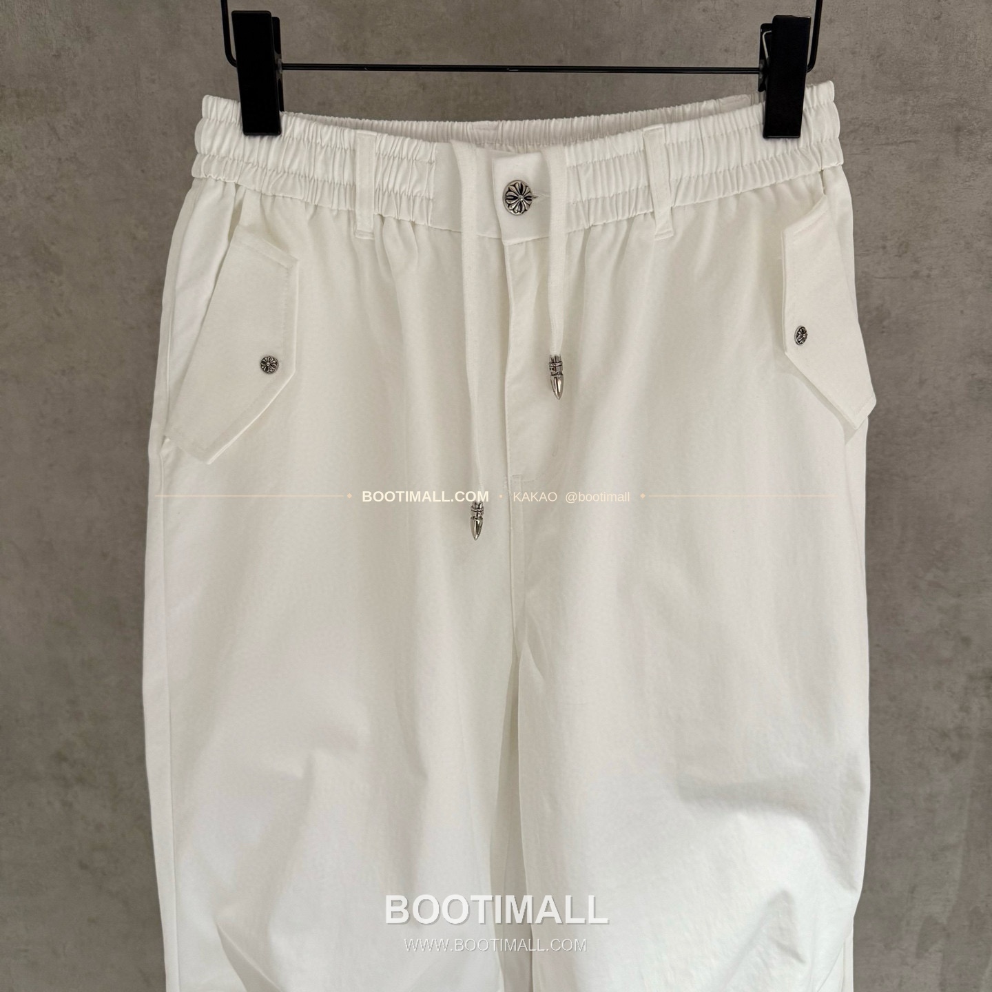 크롬하츠 헤비코튼 카프스킨 크로스패치 카고 조거팬츠 Chrome Hearts Heavy Cotton Calfskin Cross Patch Cargo Jogger Pants D44 3