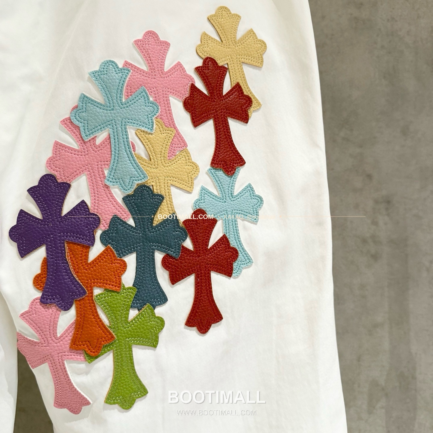 크롬하츠 헤비코튼 카프스킨 크로스패치 카고 조거팬츠 Chrome Hearts Heavy Cotton Calfskin Cross Patch Cargo Jogger Pants D44 7