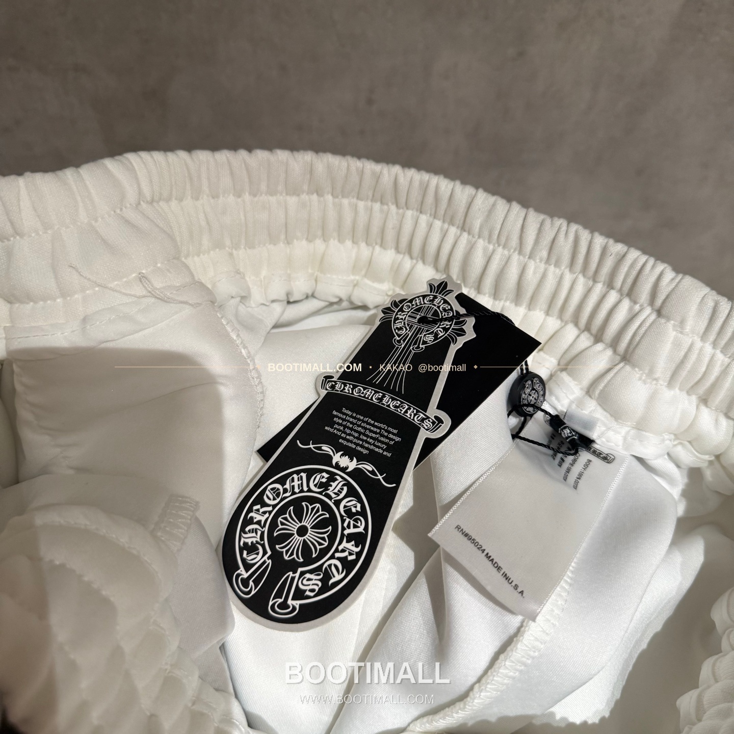 크롬하츠 헤비웨이트 핸드드로잉 레더패치 루즈핏 블랙 스웨트팬츠 Chrome Hearts Heavyweight Hand Drawn Leather Patch Loose Fit Black Sweatpants D45 7