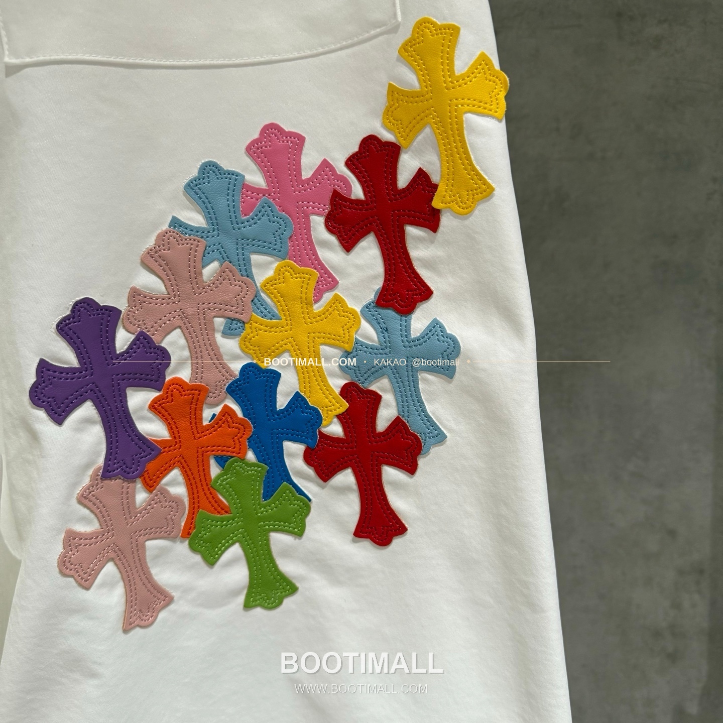 크롬하츠 헤비웨이트 멀티 크로스패치 루즈핏 카고팬츠 Chrome Hearts Heavyweight Multi Cross Patch Loose Fit Cargo Pants D222 6