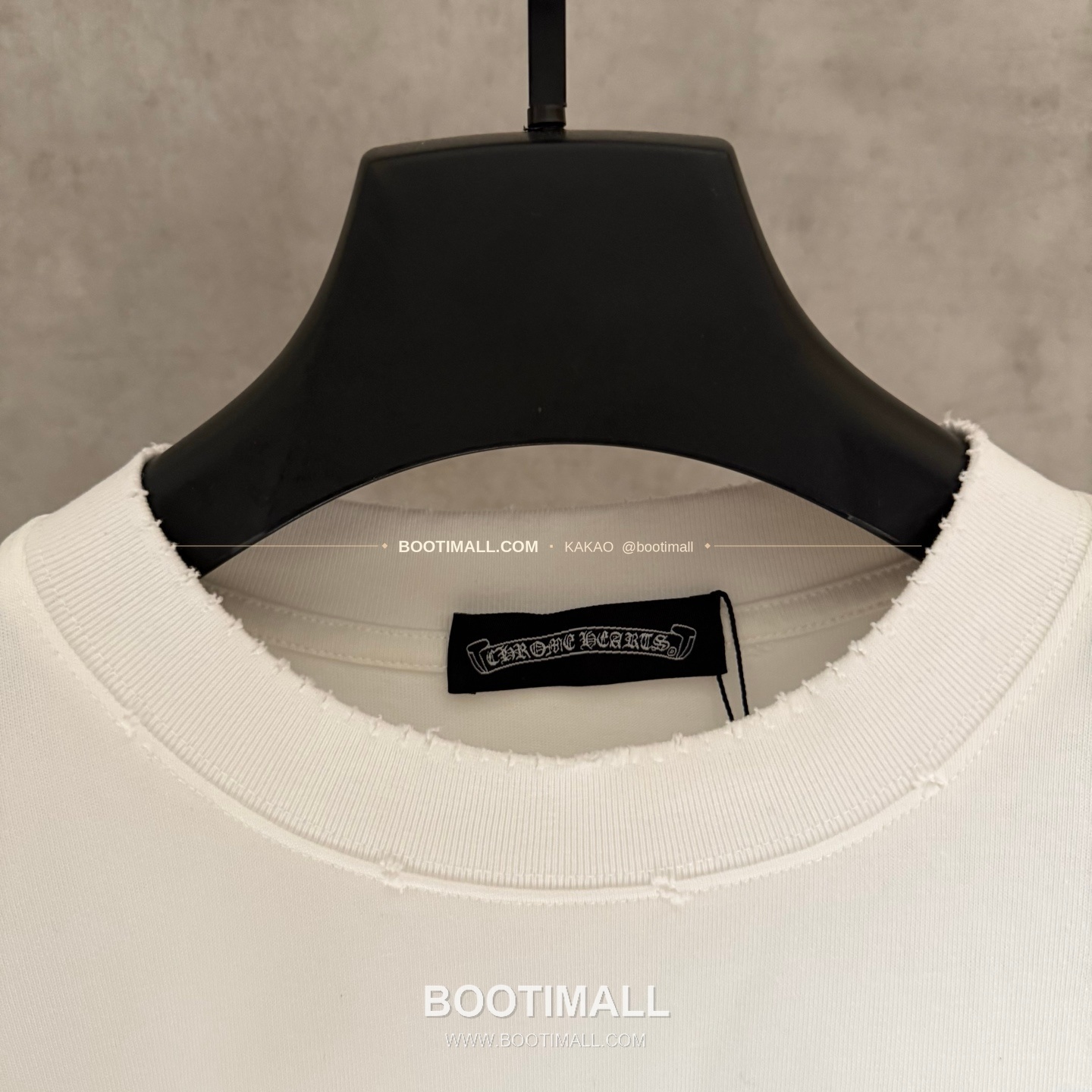 크롬하츠 헤비코튼 자수 디스트로이드 루즈핏 블랙 반팔 티셔츠 Chrome Hearts Heavy Cotton Embroidered Distressed Loose Fit Black T-Shirt K213 5