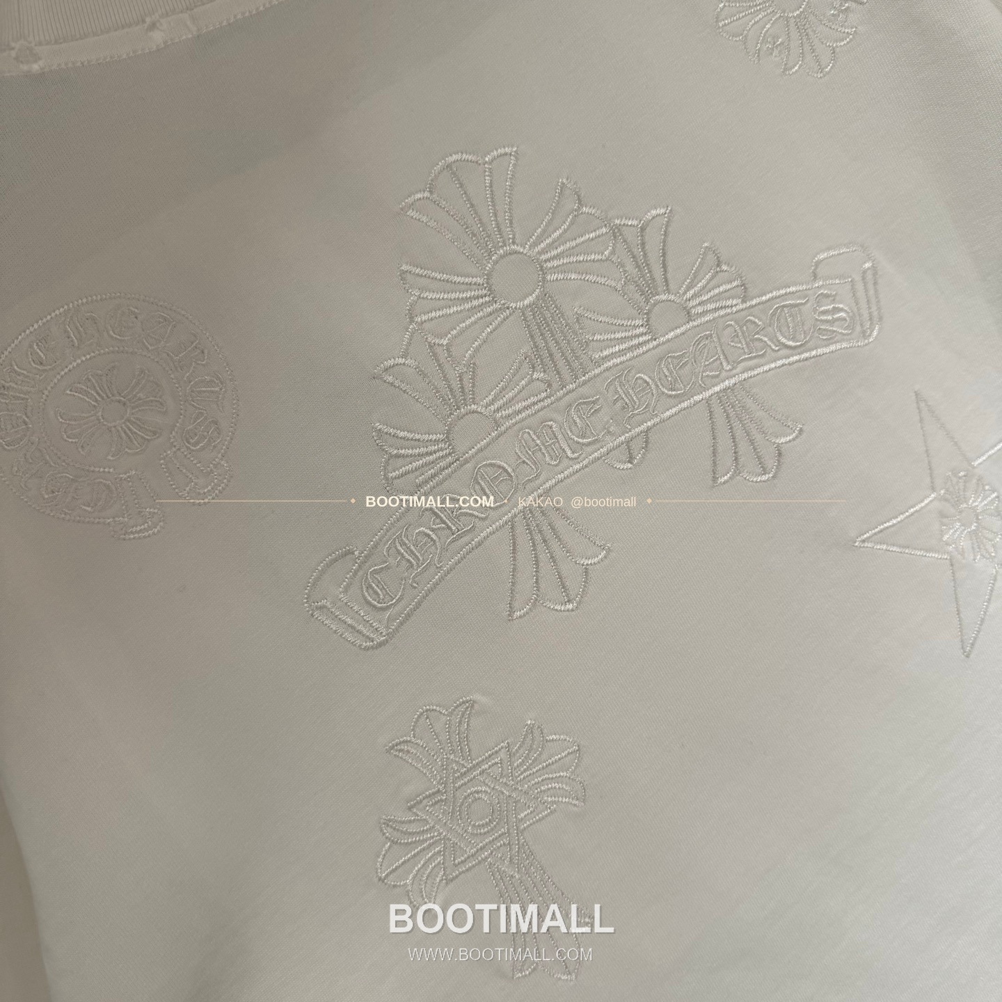 크롬하츠 헤비코튼 자수 디스트로이드 루즈핏 블랙 반팔 티셔츠 Chrome Hearts Heavy Cotton Embroidered Distressed Loose Fit Black T-Shirt K213 7