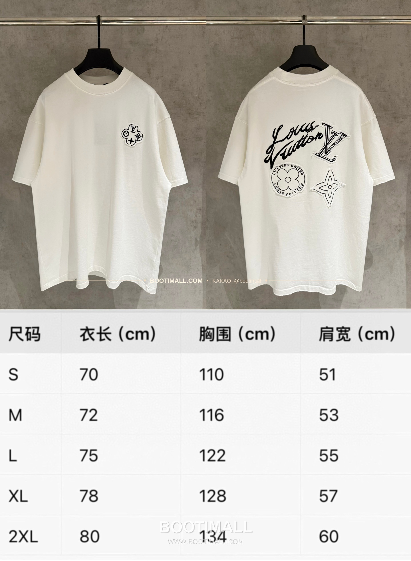 루이비통 2026SS 헤비코튼 입체자수 아플리케 루즈핏 블랙 반팔 티셔츠 Louis Vuitton 2026 SS Heavy Cotton Embroidered Applique Loose Fit Black T-Shirt K168 9