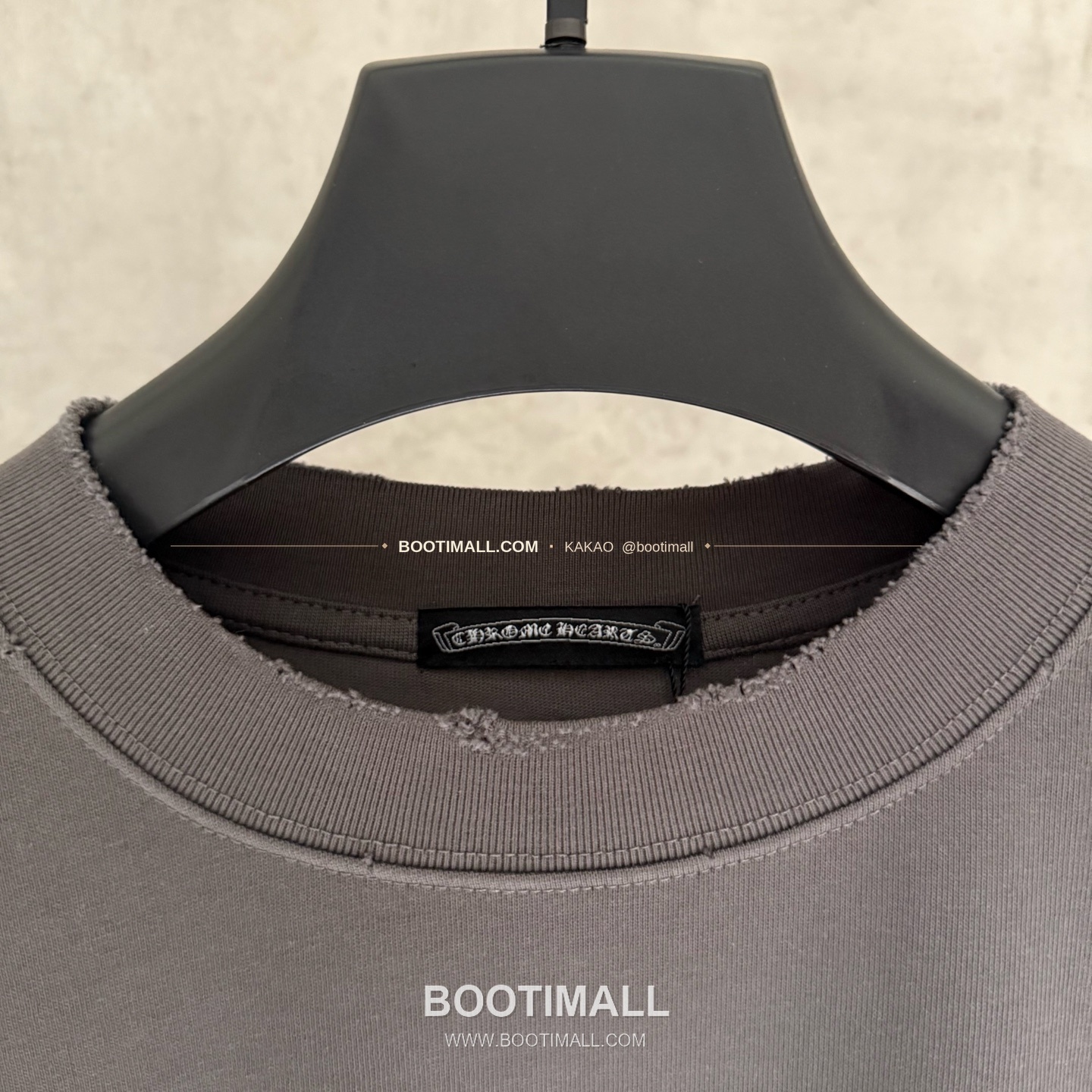 크롬하츠 헤비코튼 프린트 디스트로이드 루즈핏 블랙 반팔 티셔츠 Chrome Hearts Heavy Cotton Printed Distressed Loose Fit Black T-Shirt C11 5