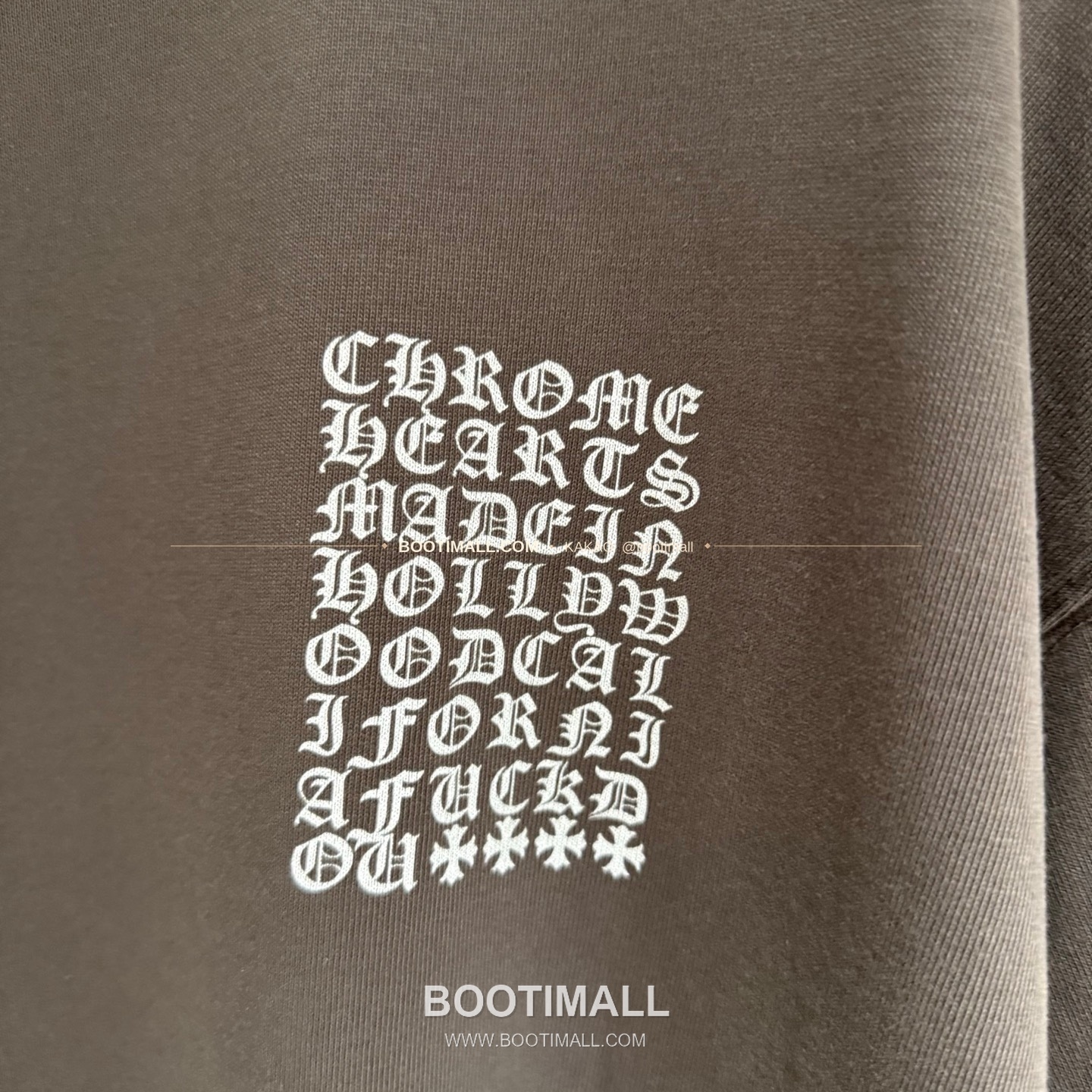 크롬하츠 헤비코튼 프린트 디스트로이드 루즈핏 블랙 반팔 티셔츠 Chrome Hearts Heavy Cotton Printed Distressed Loose Fit Black T-Shirt C11 6