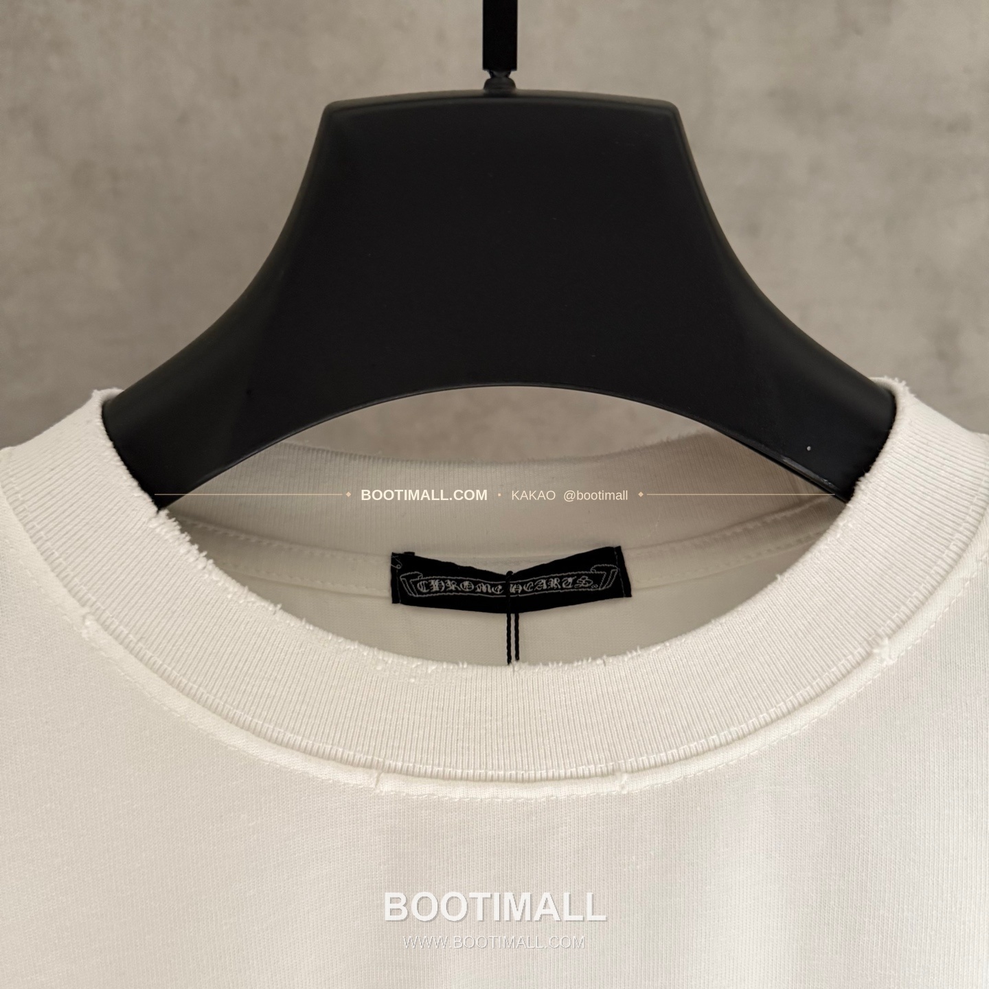 크롬하츠 헤비코튼 프린트 디스트로이드 루즈핏 블랙 반팔 티셔츠 Chrome Hearts Heavy Cotton Printed Distressed Loose Fit Black T-Shirt K126 5